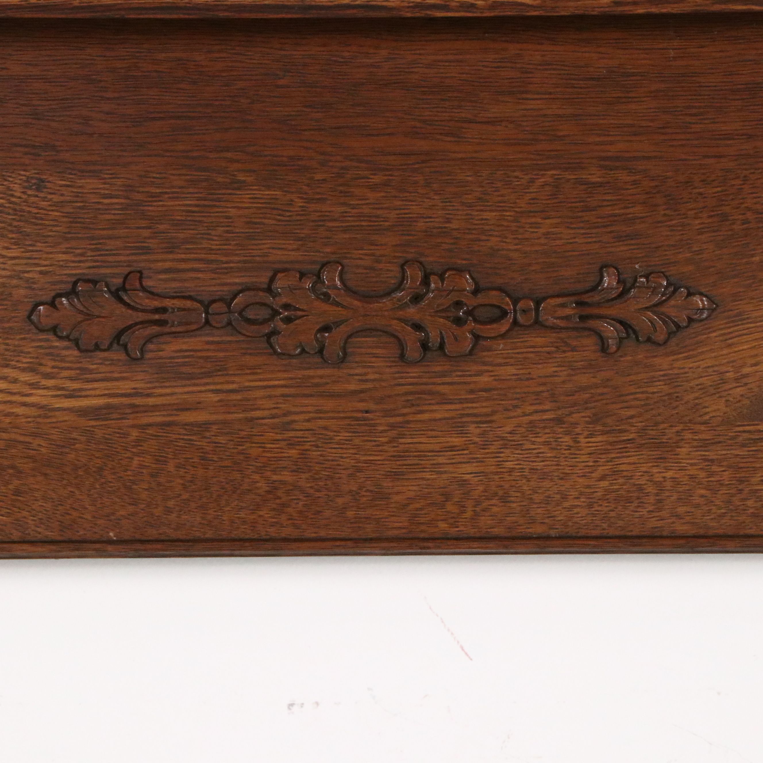 Late Victorian Oak Fireplace Mantel and Surround