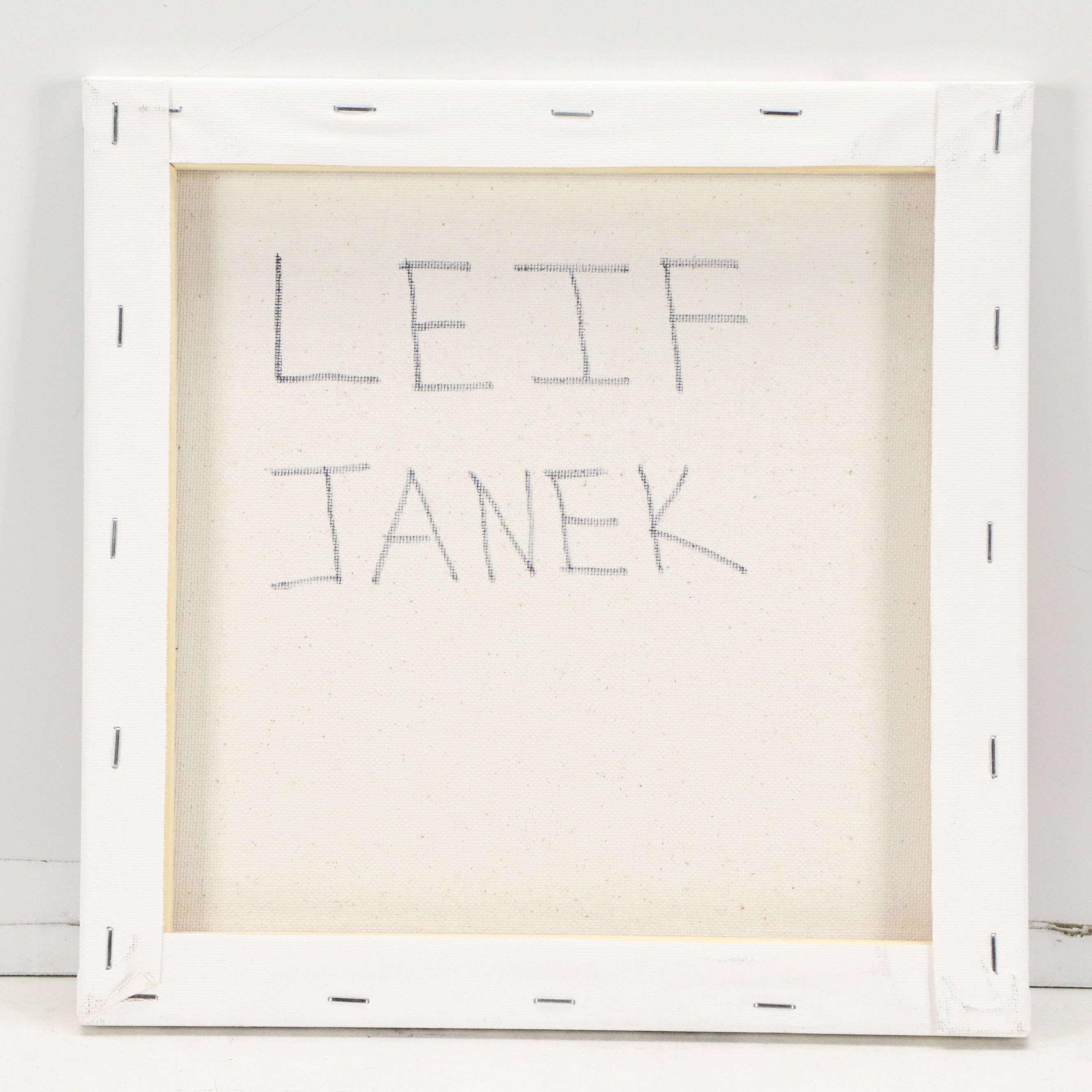 Leif Janek Textured Abstract Acrylic Painting, 21st Century