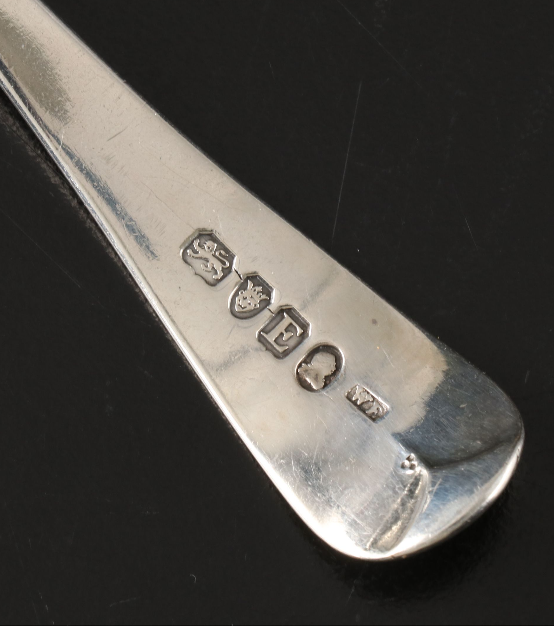 Towle "Old Colonial" Sterling Cream Ladle with Antique English Sterling Spoons