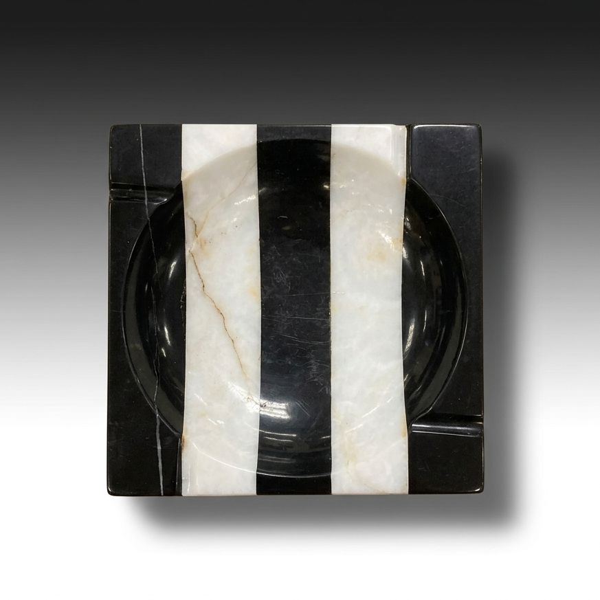 Striped Marble Ashtray