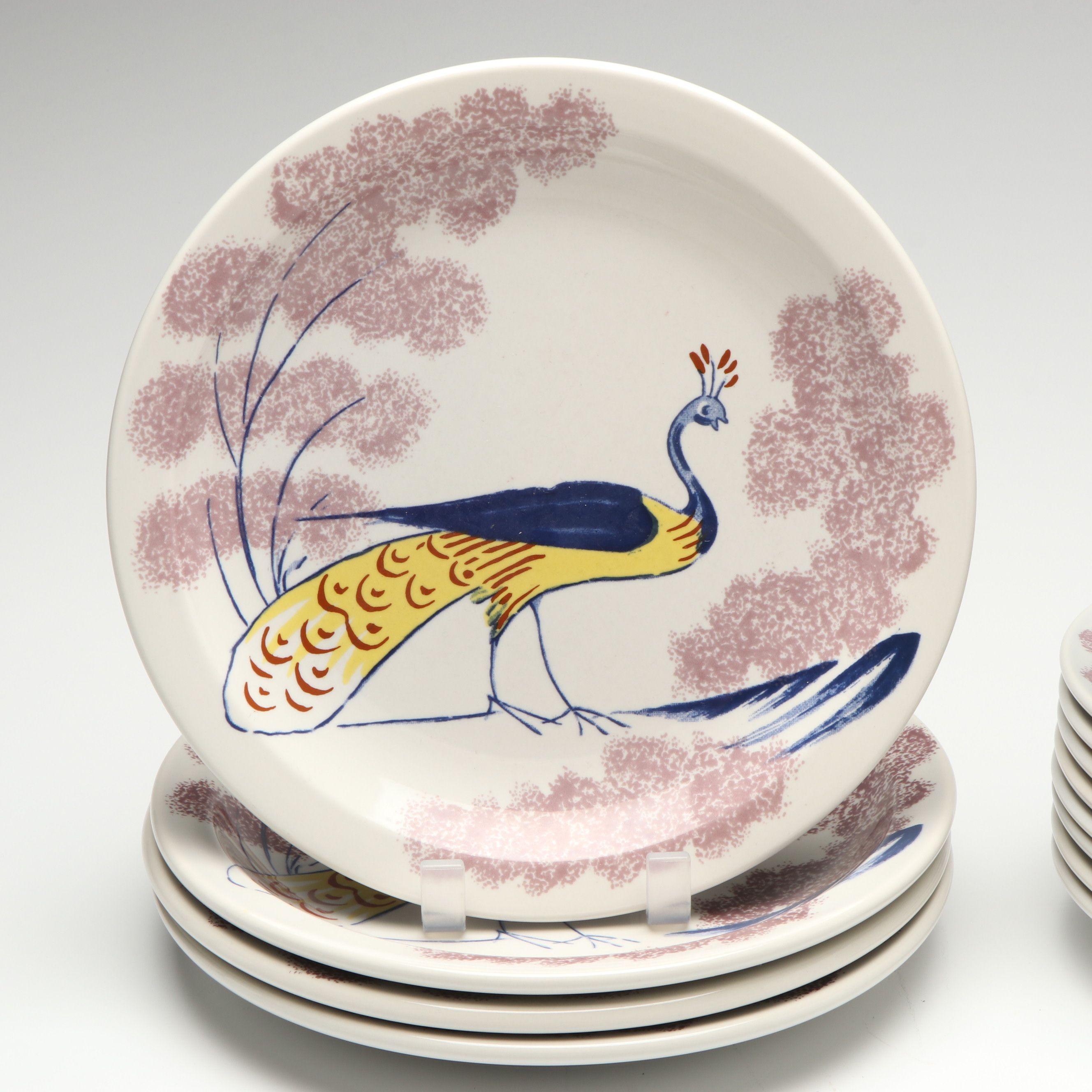 Homer Laughlin for Colonial Williamsburg "Chowning's Tavern" Peacock Dinnerware