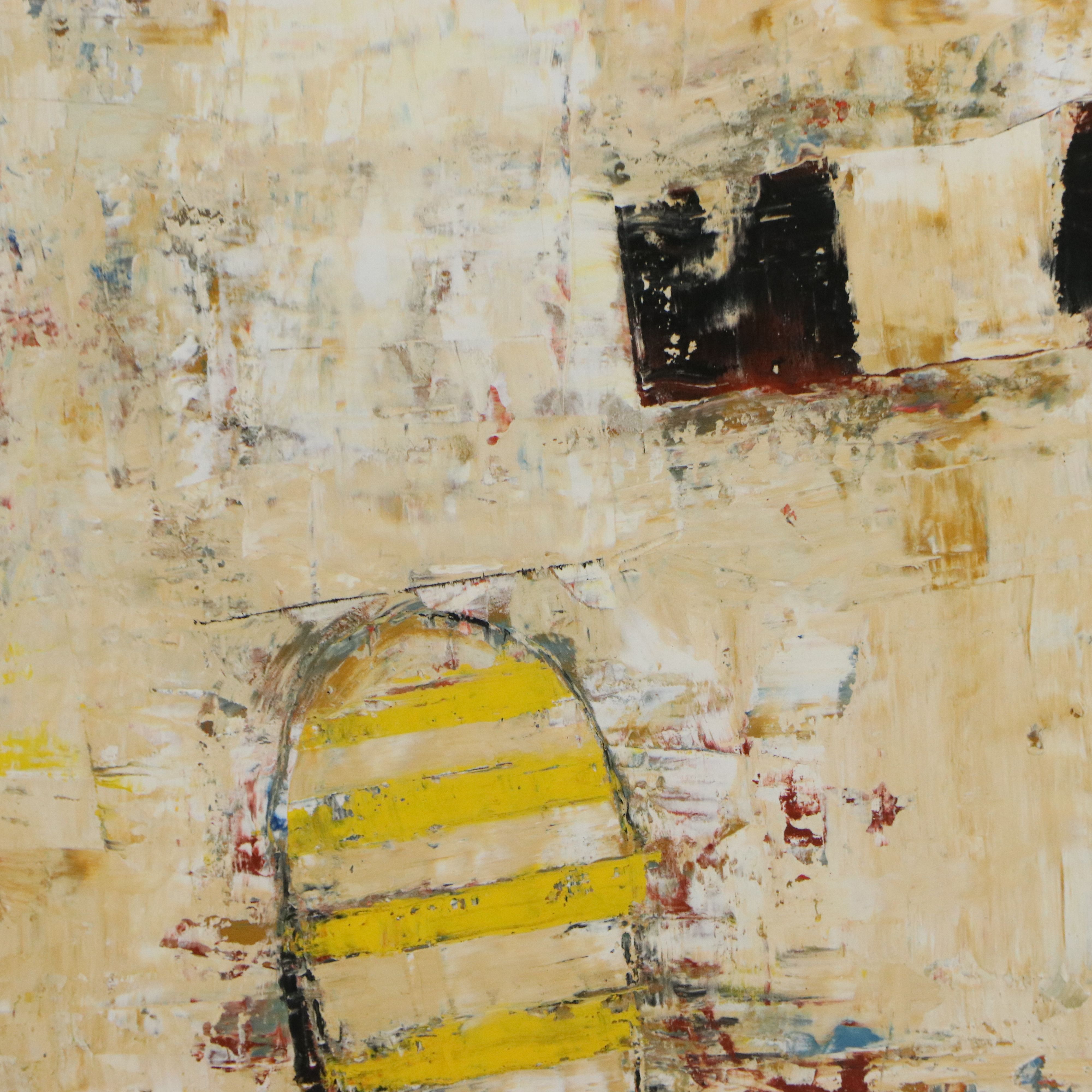 Bill Fisher Abstract Modernist Oil Painting "Lush Life," 2015