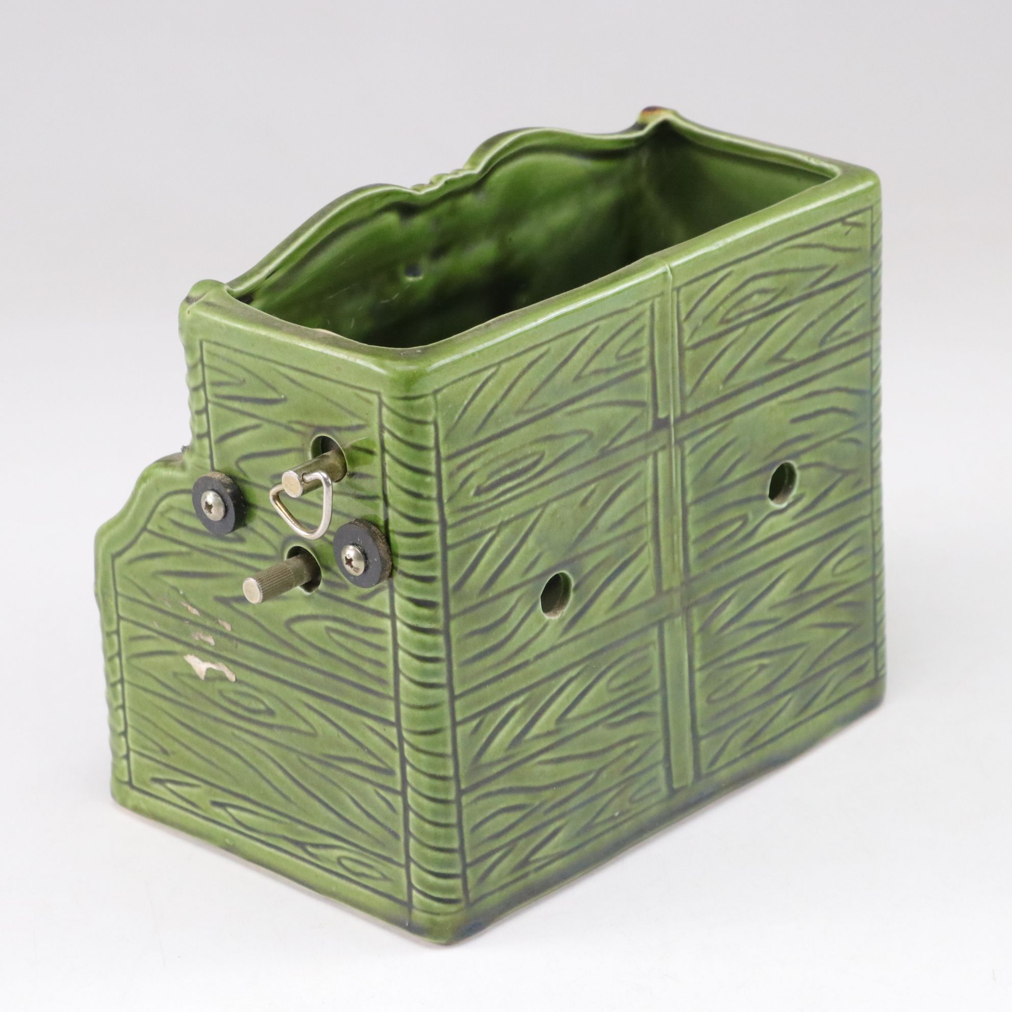 Green Ceramic Piano, Varaflame Luralite Lighter and Shona Stone Bust