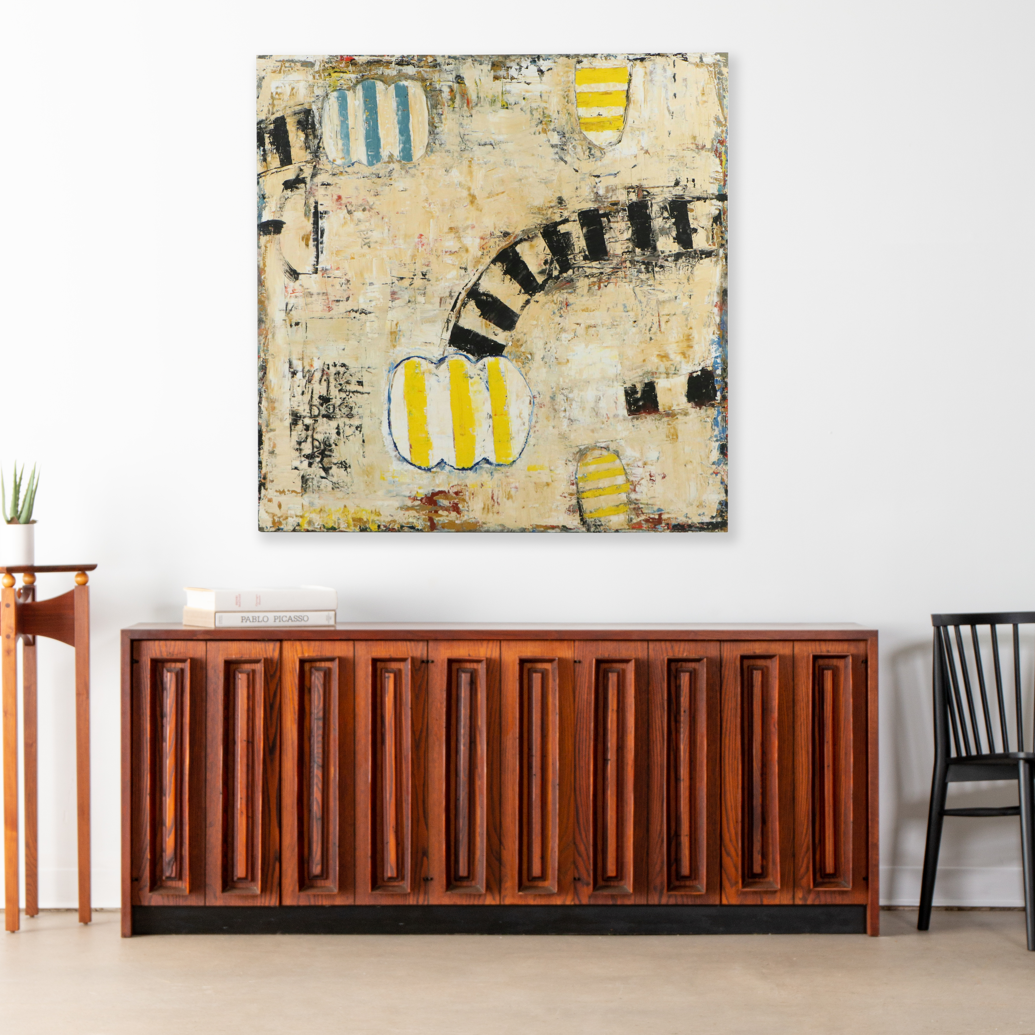 Bill Fisher Abstract Modernist Oil Painting "Lush Life," 2015