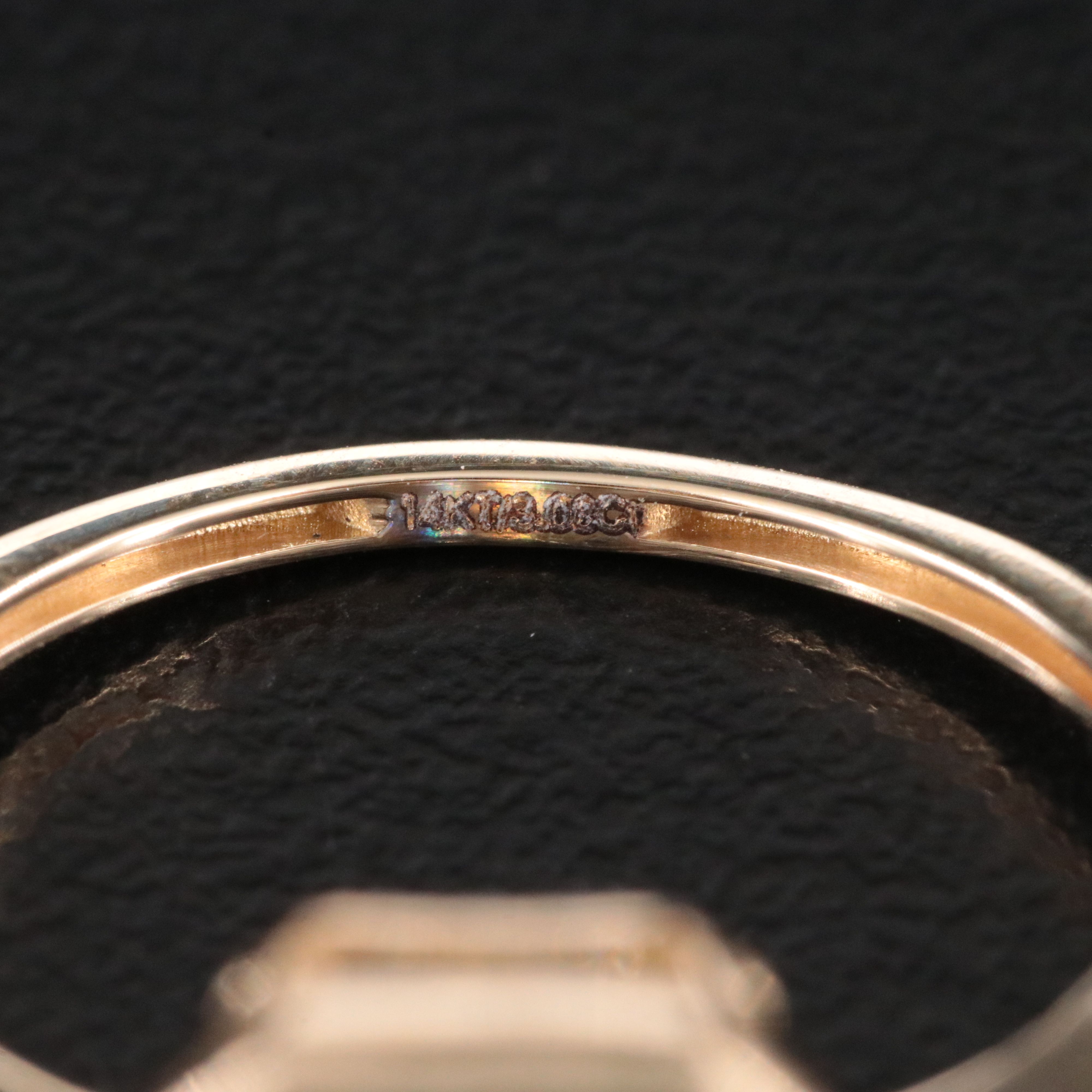 14K 3.08 CT Lab Grown Diamond Ring with IGI Report