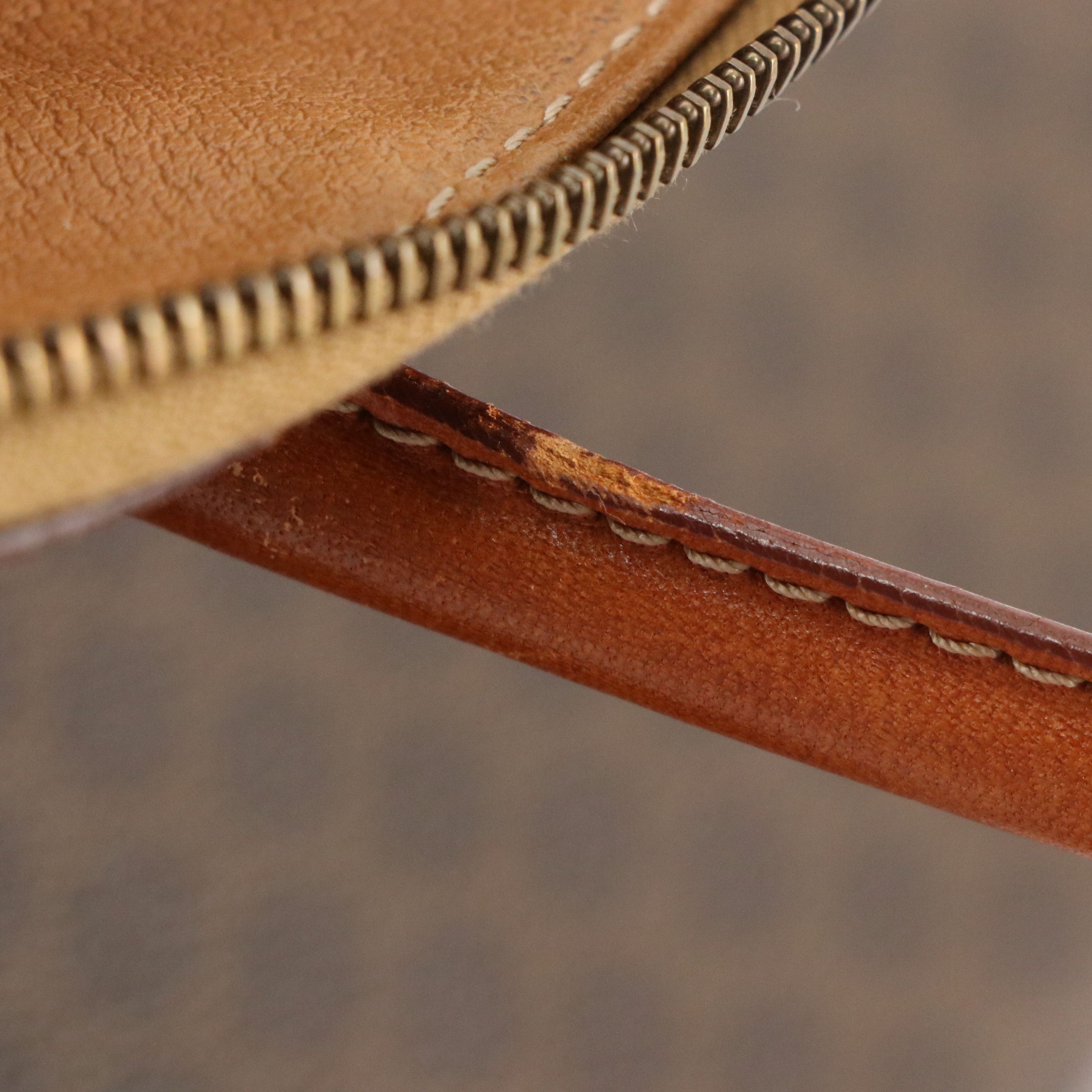 Celine Top Handle Dome Handbag in Dark Brown Macadam Canvas and Leather