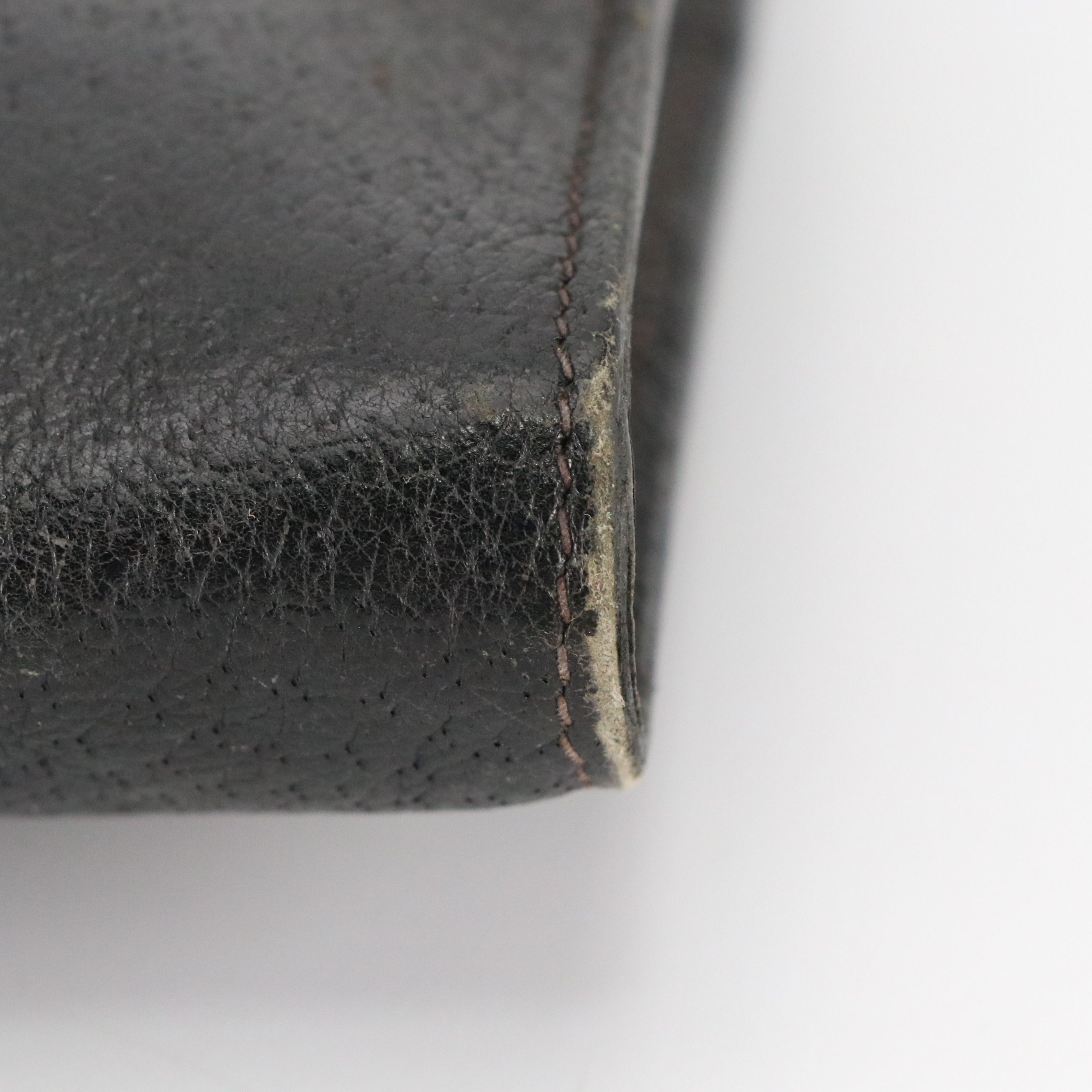 Gucci Black Cinghiale Leather Wristlet Clutch