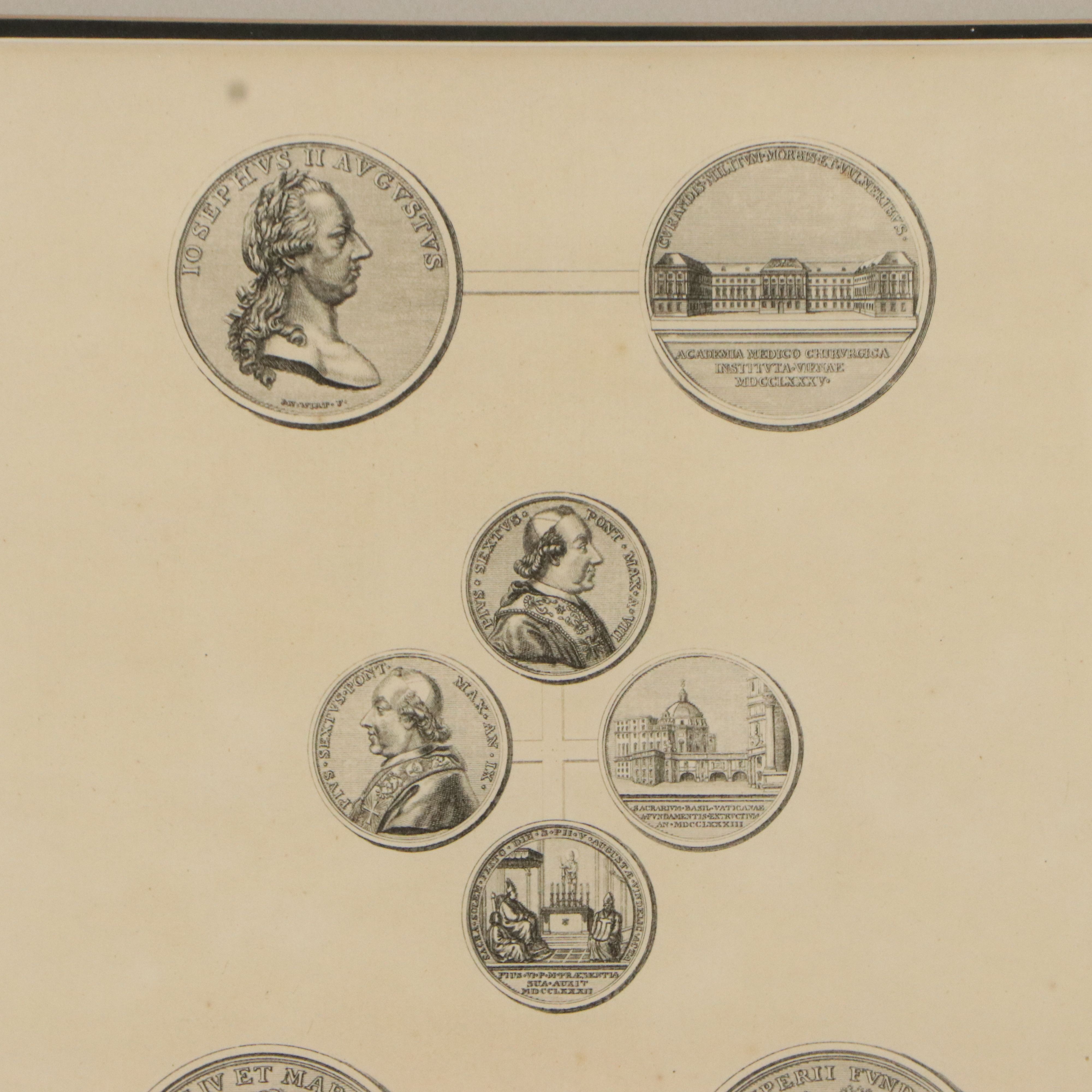 Engraving After Thomas Martyn "Aurea Numismata," 1788