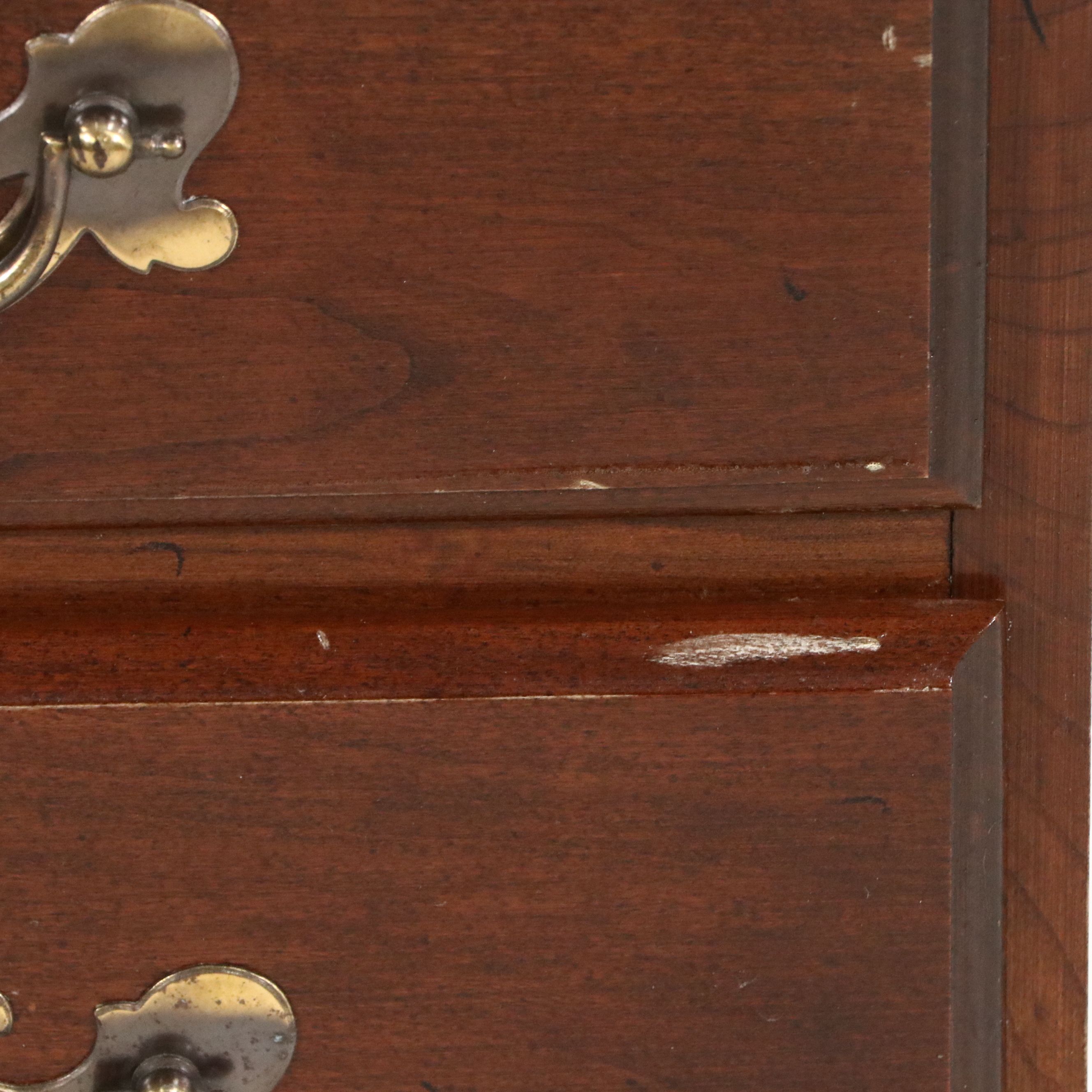 Chippendale Style Mahogany Bachelor's Chest of Drawers, Late 20th Century