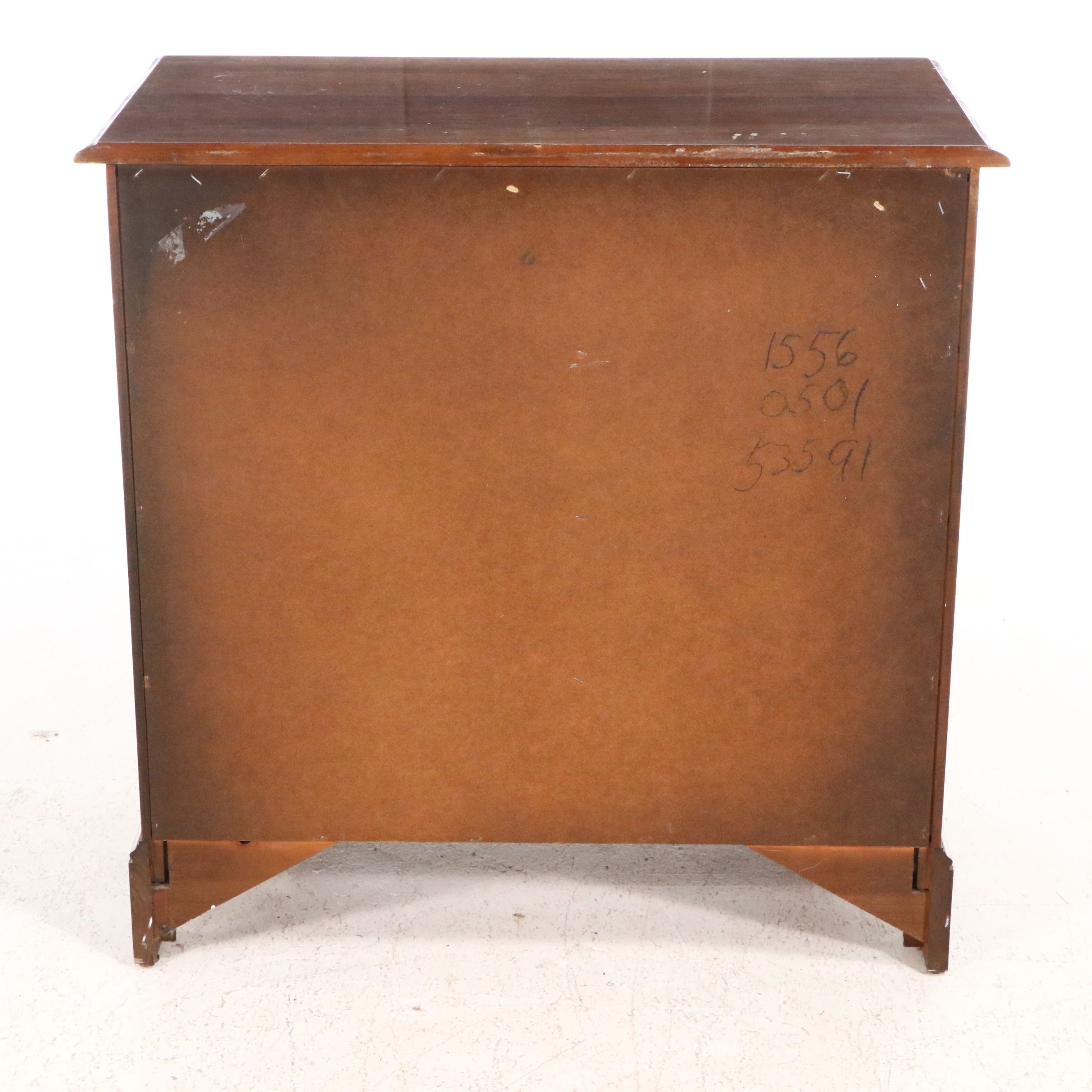 Chippendale Style Mahogany Bachelor's Chest of Drawers, Late 20th Century