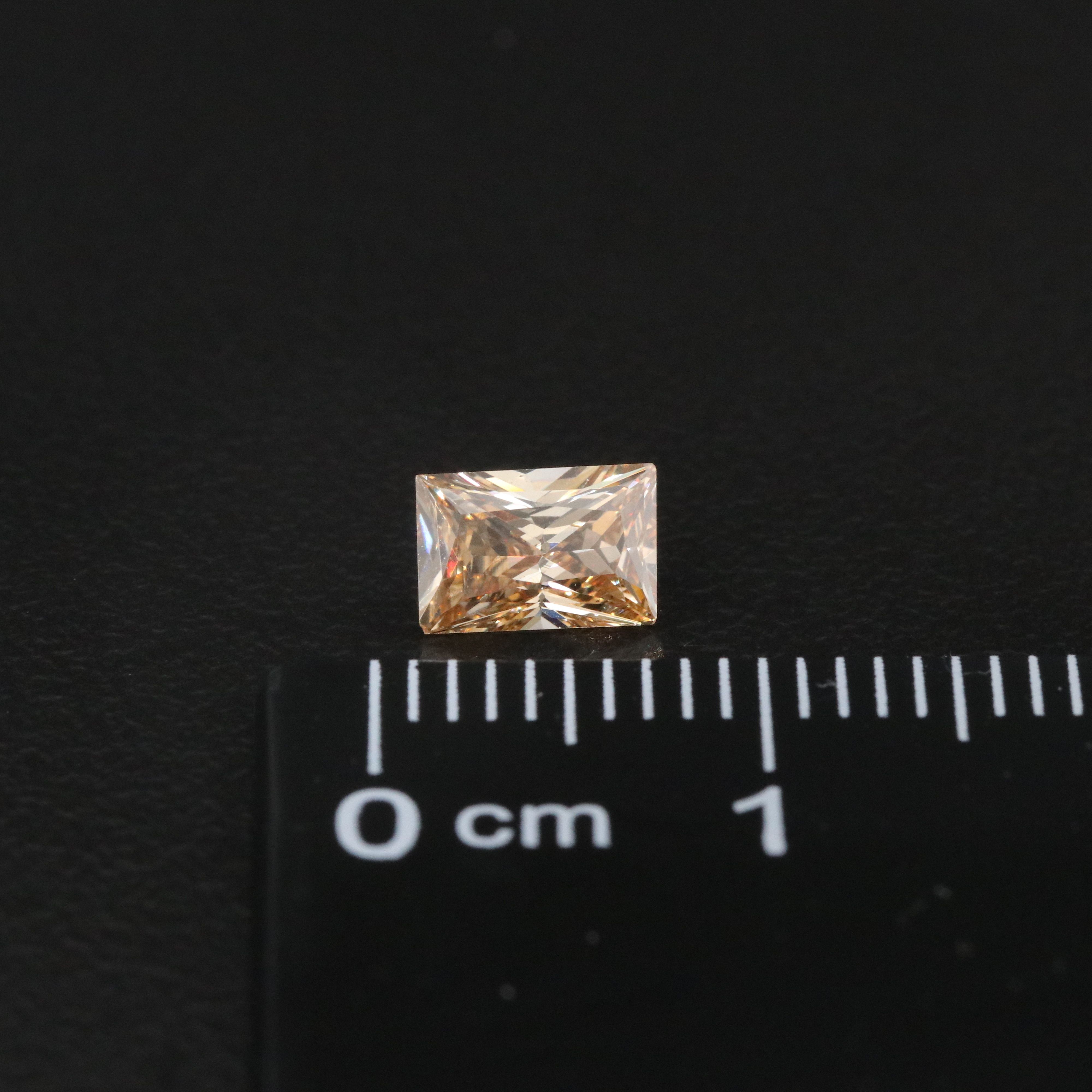 Loose 0.59 CT Fancy Brown-Yellow Diamond with GIA Report