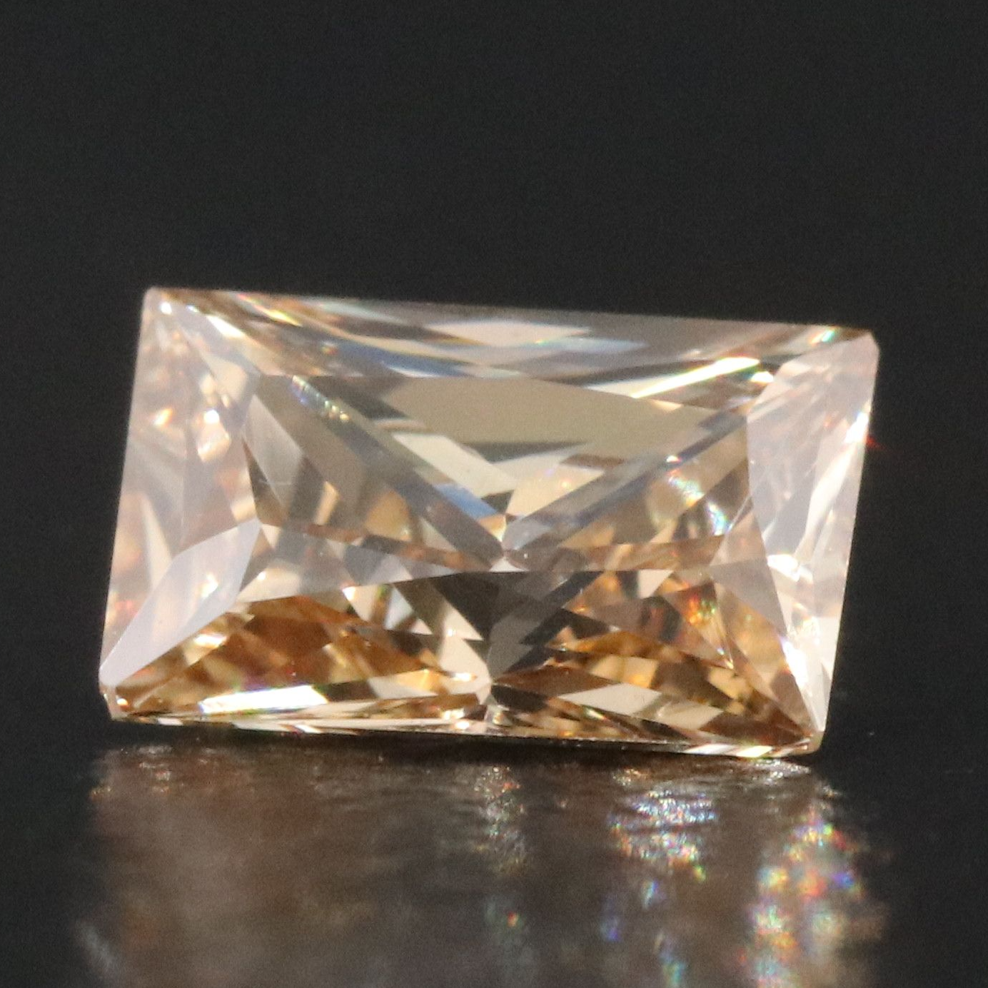 Loose 0.59 CT Fancy Brown-Yellow Diamond with GIA Report