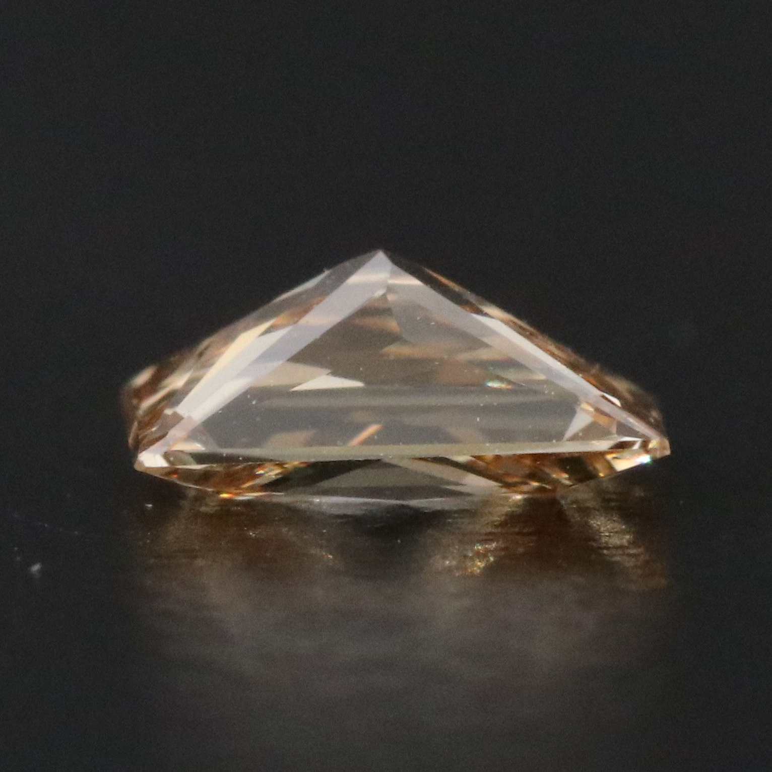 Loose 0.59 CT Fancy Brown-Yellow Diamond with GIA Report