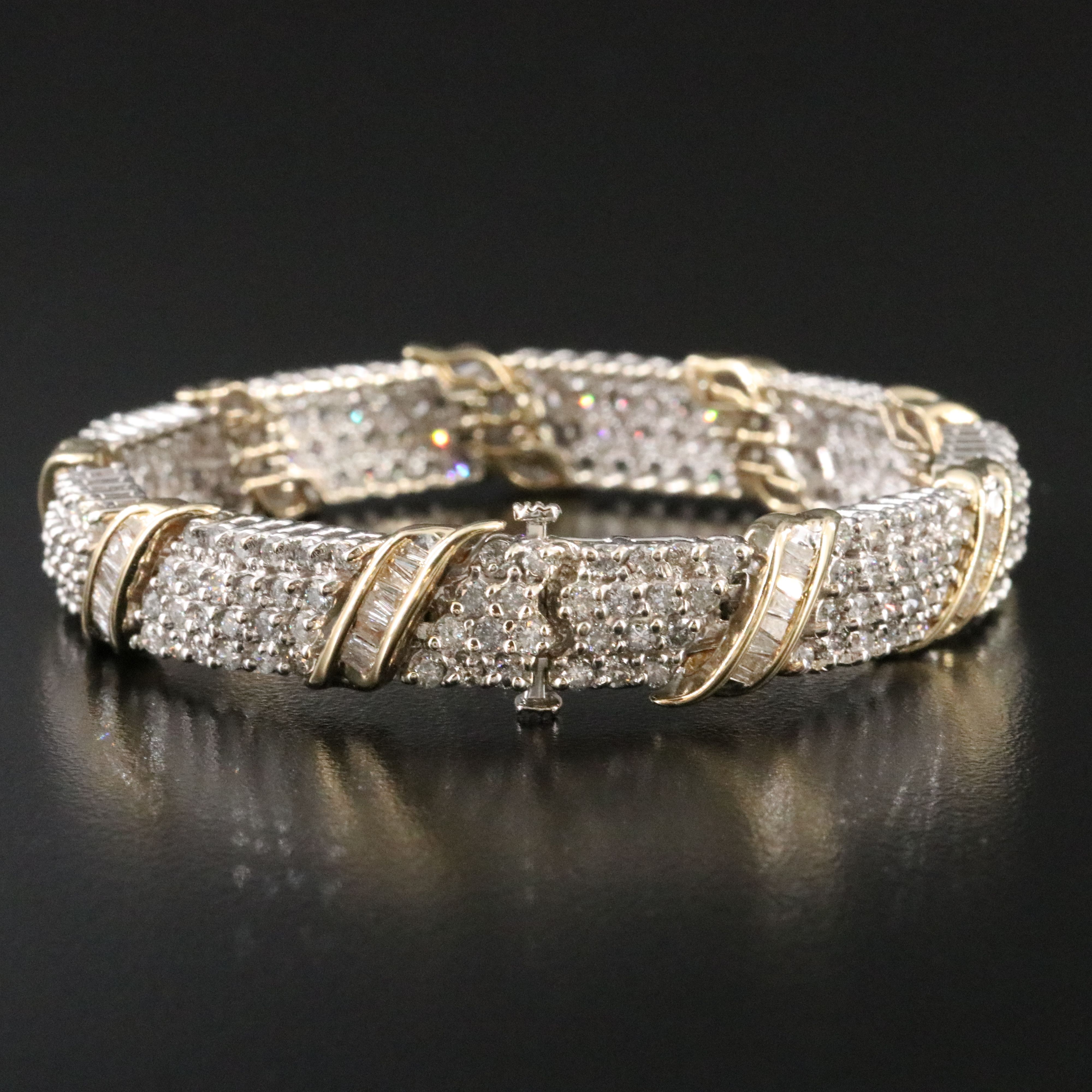 14K Two-Tone 7.31 CTW Diamond Bracelet