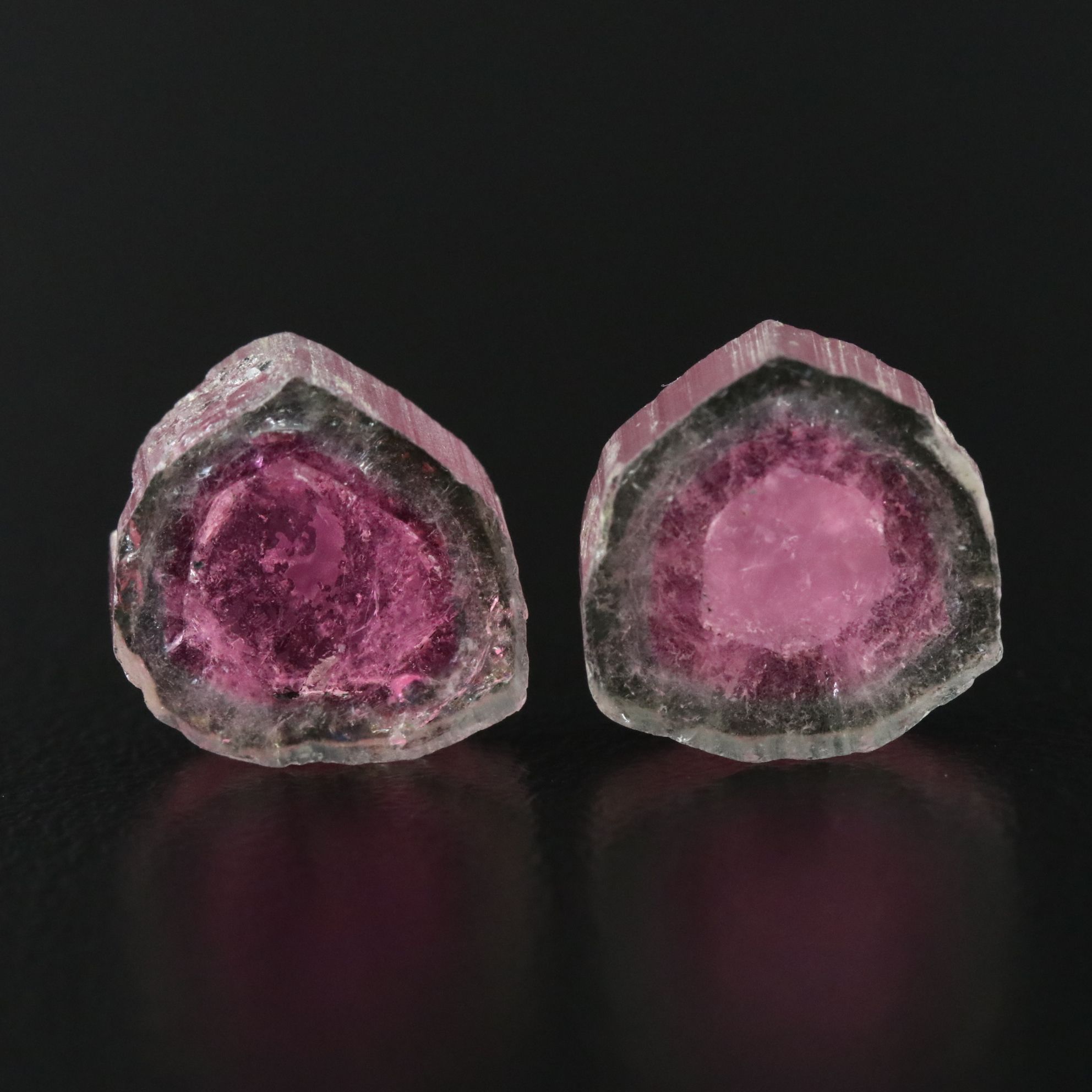 Loose 8.31 CTW Watermelon Tourmaline Matched Pair