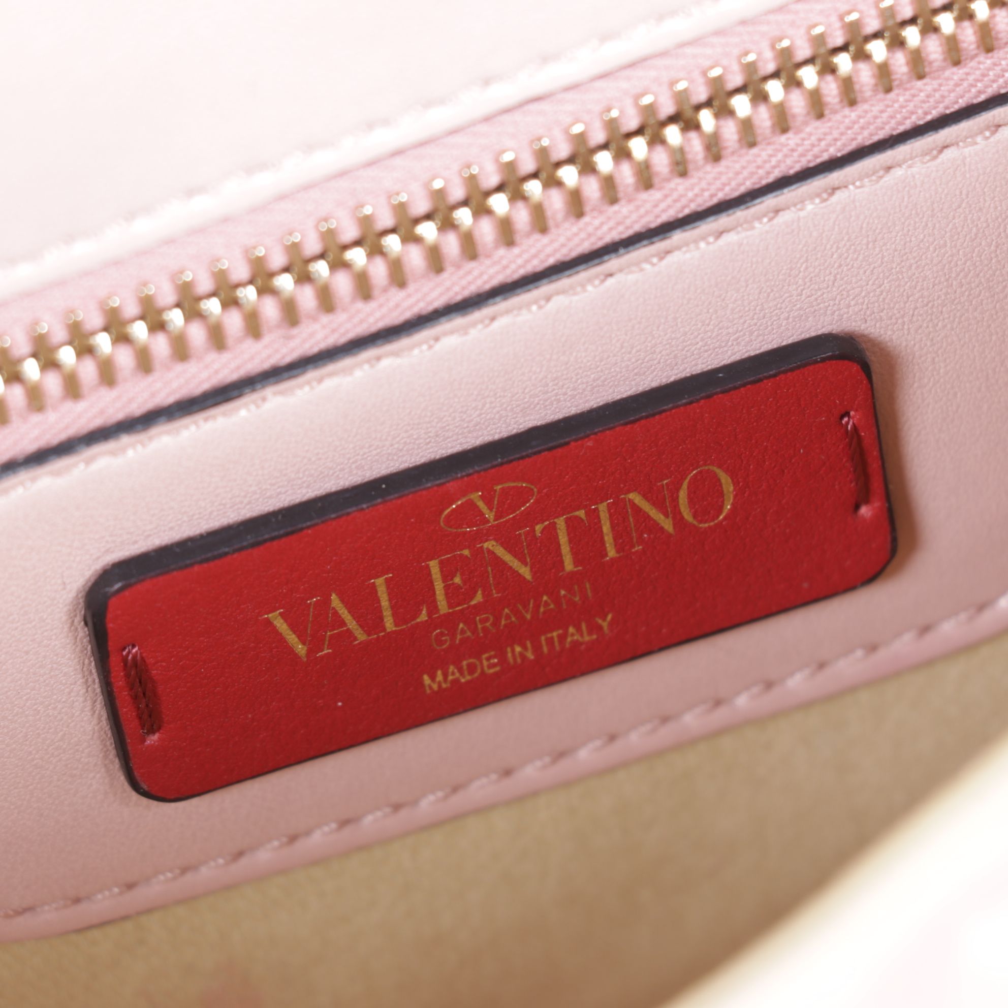 Valentino Garavani Rockstud Spike Crossbody Bag in Pink Quilted Leather