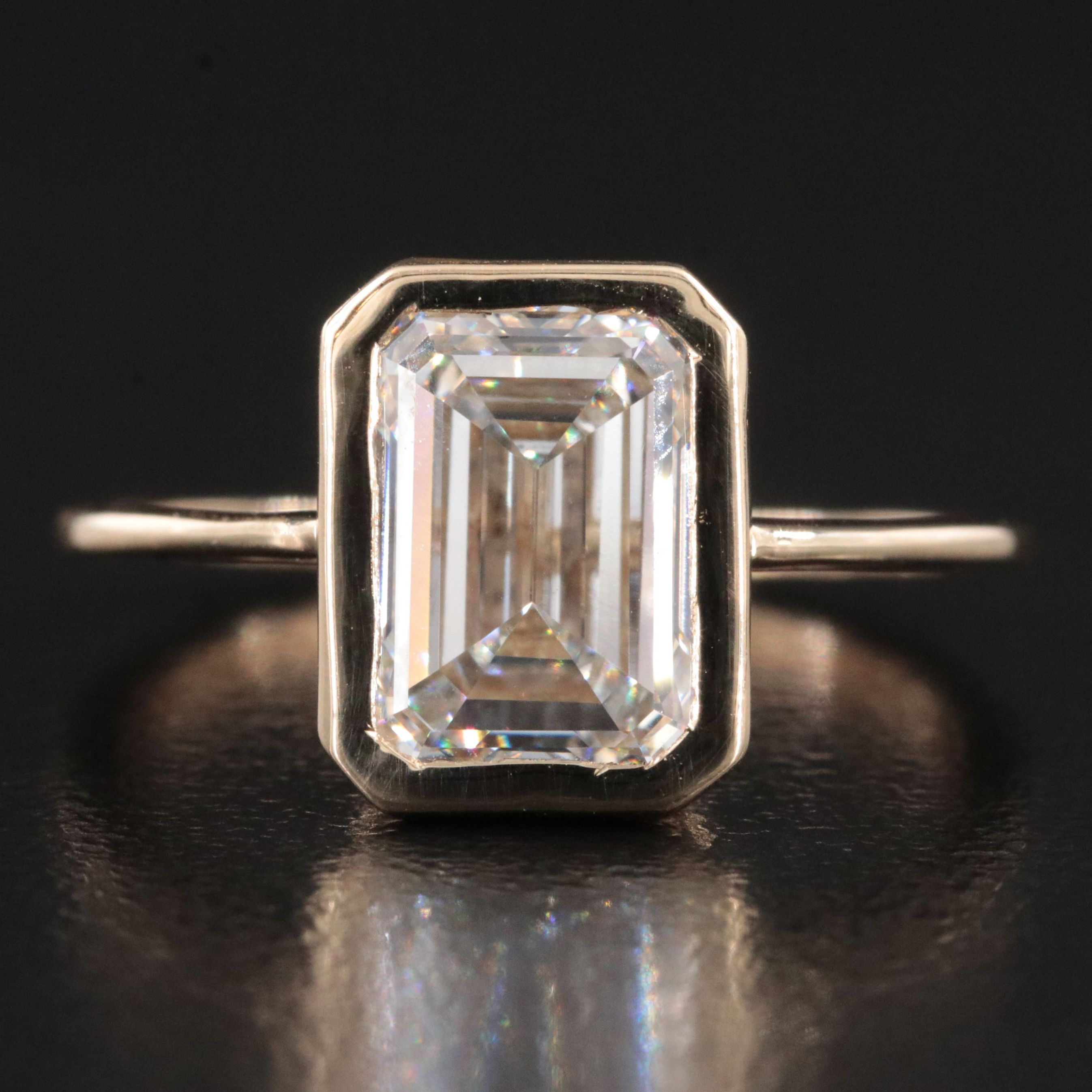 14K 3.08 CT Lab Grown Diamond Ring with IGI Report