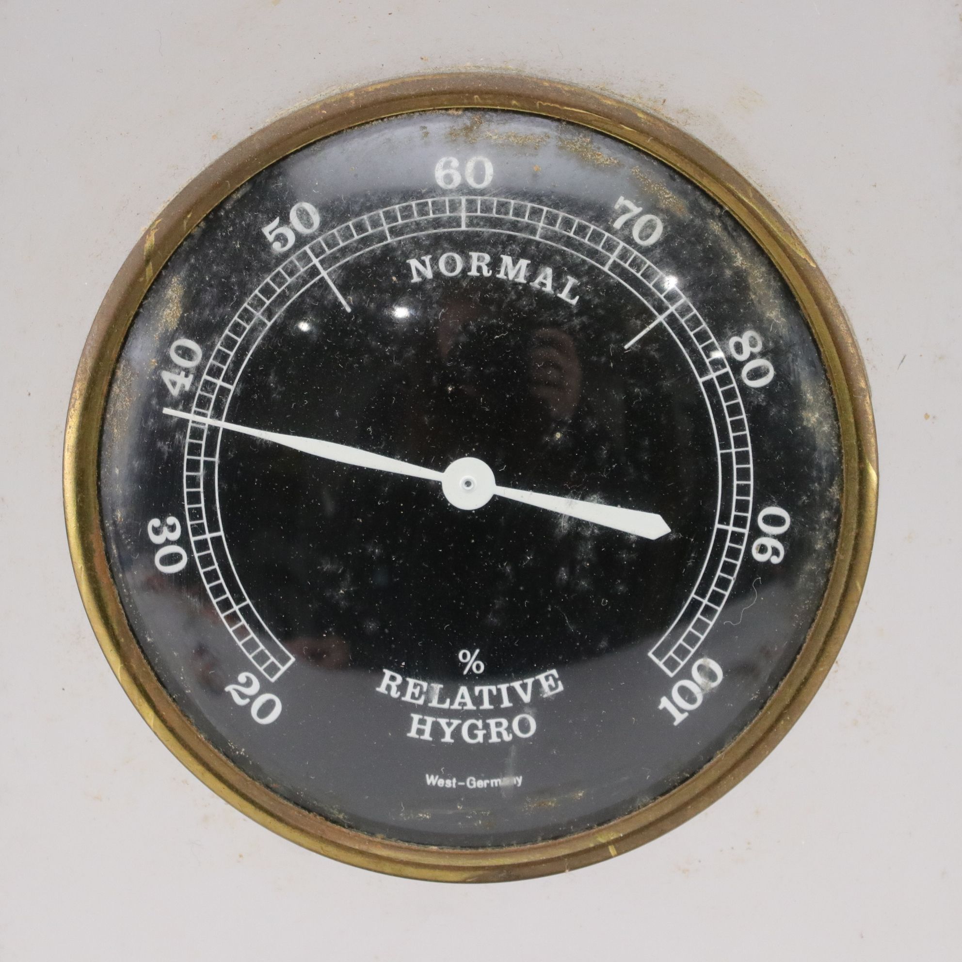 West German Weather Gauge Set with Glass and Acrylic Desk Decor