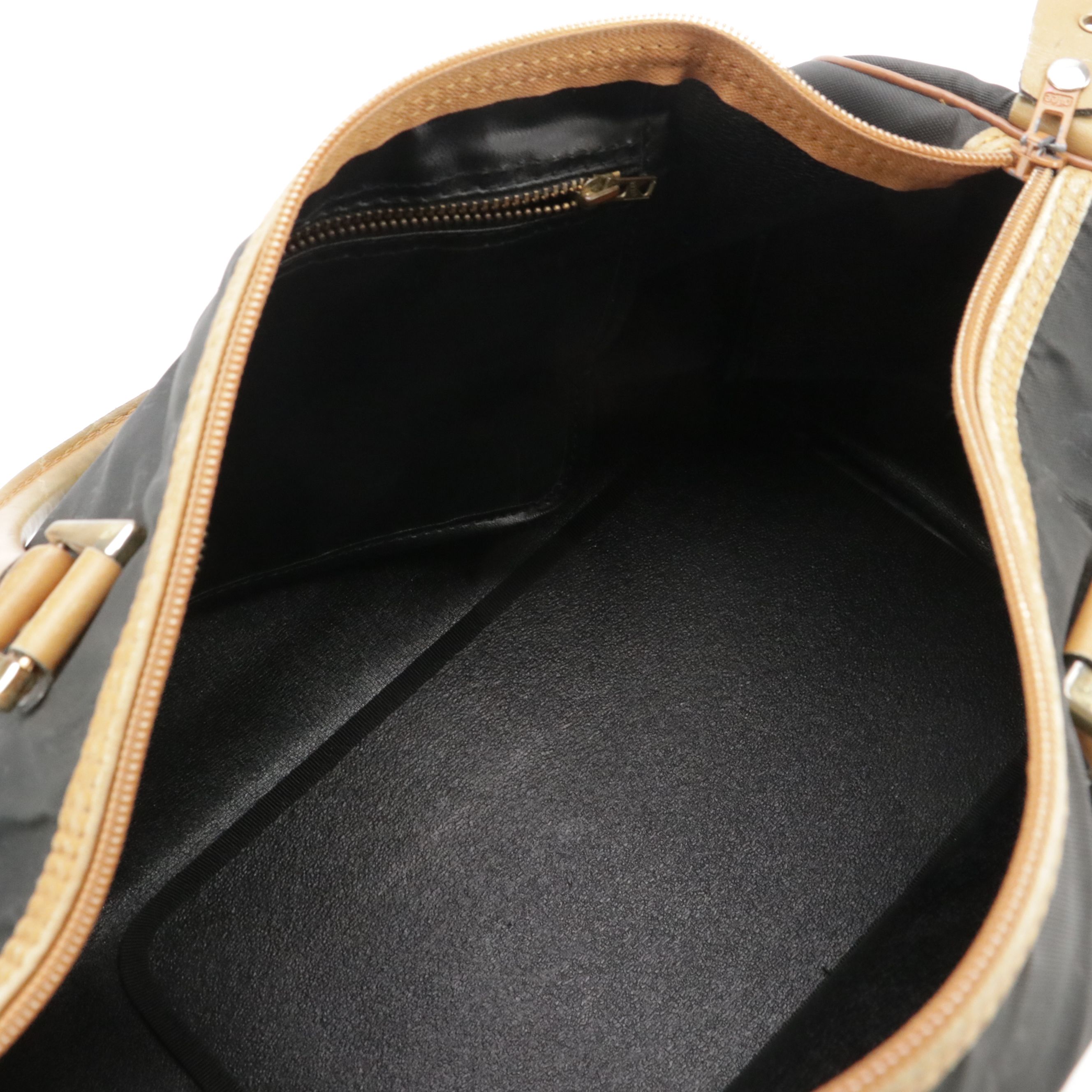 Christian Dior Bagages Boston Bag in Black Monogram Nylon Canvas and Leather