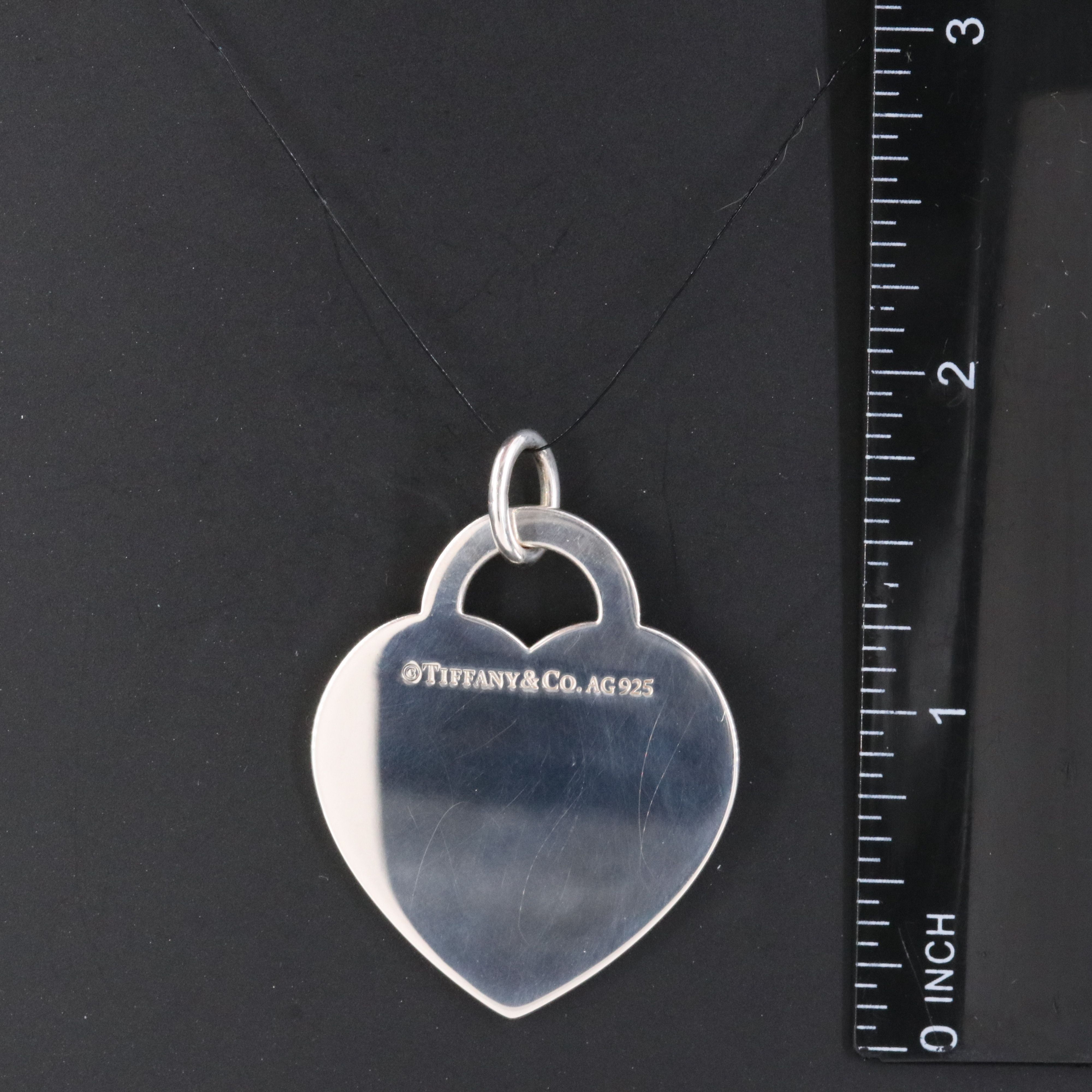 Tiffany & Co. Sterling Heart Tag Pendant
