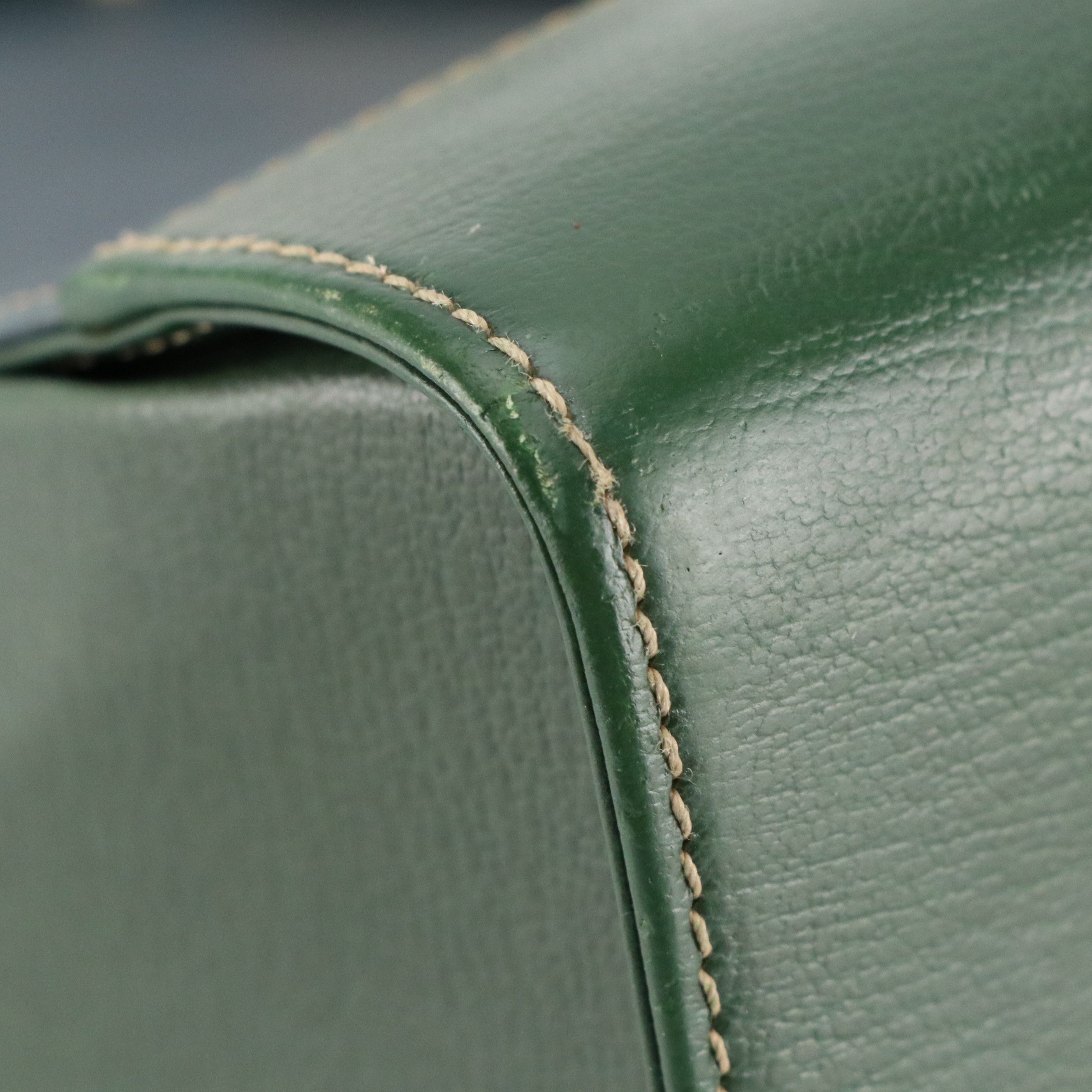 Loewe Velázquez Shoulder Bag in Green/Blue Leather, Vintage