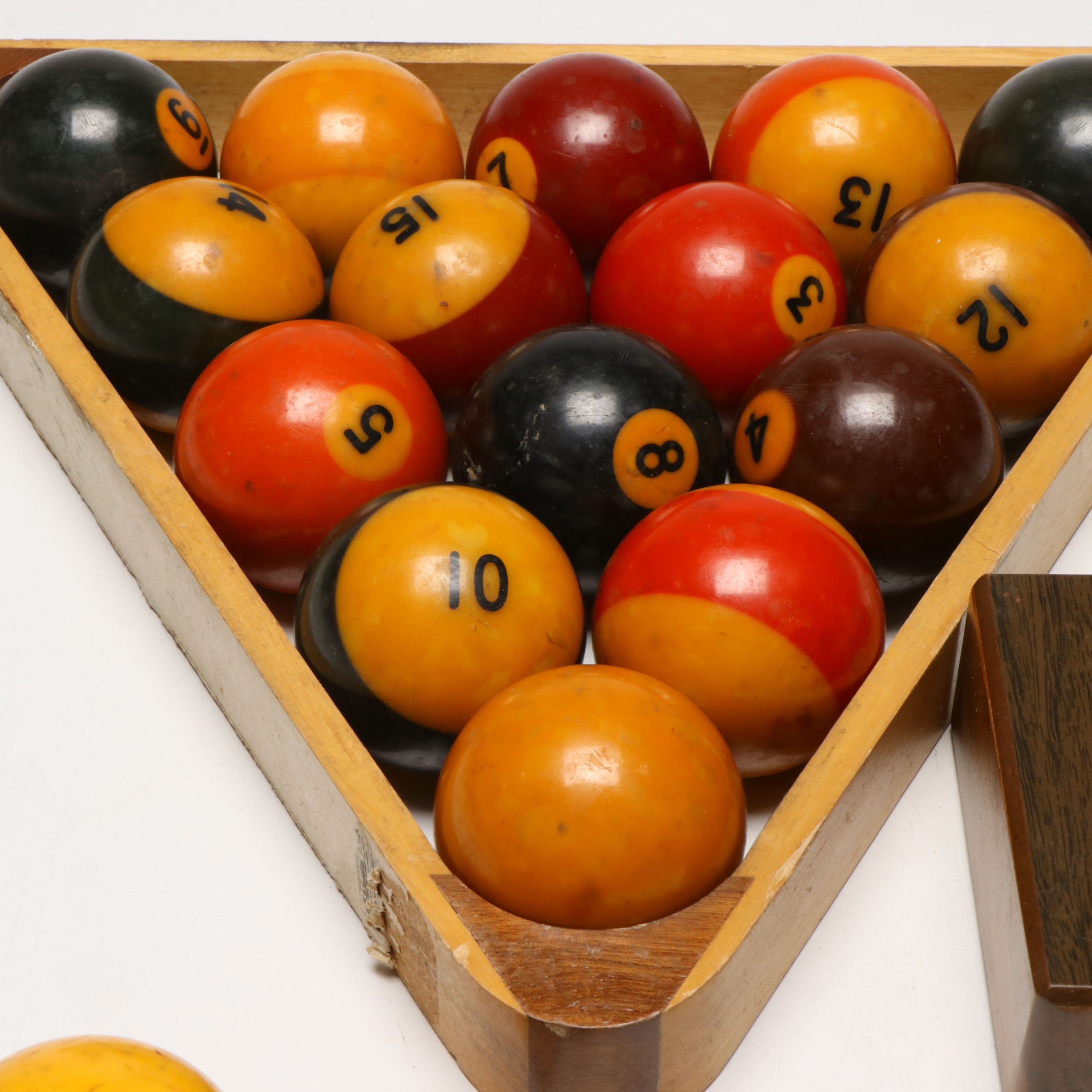 Billiards Ball Set, Wood Triangular Rack, and More Indoor Game Accessories
