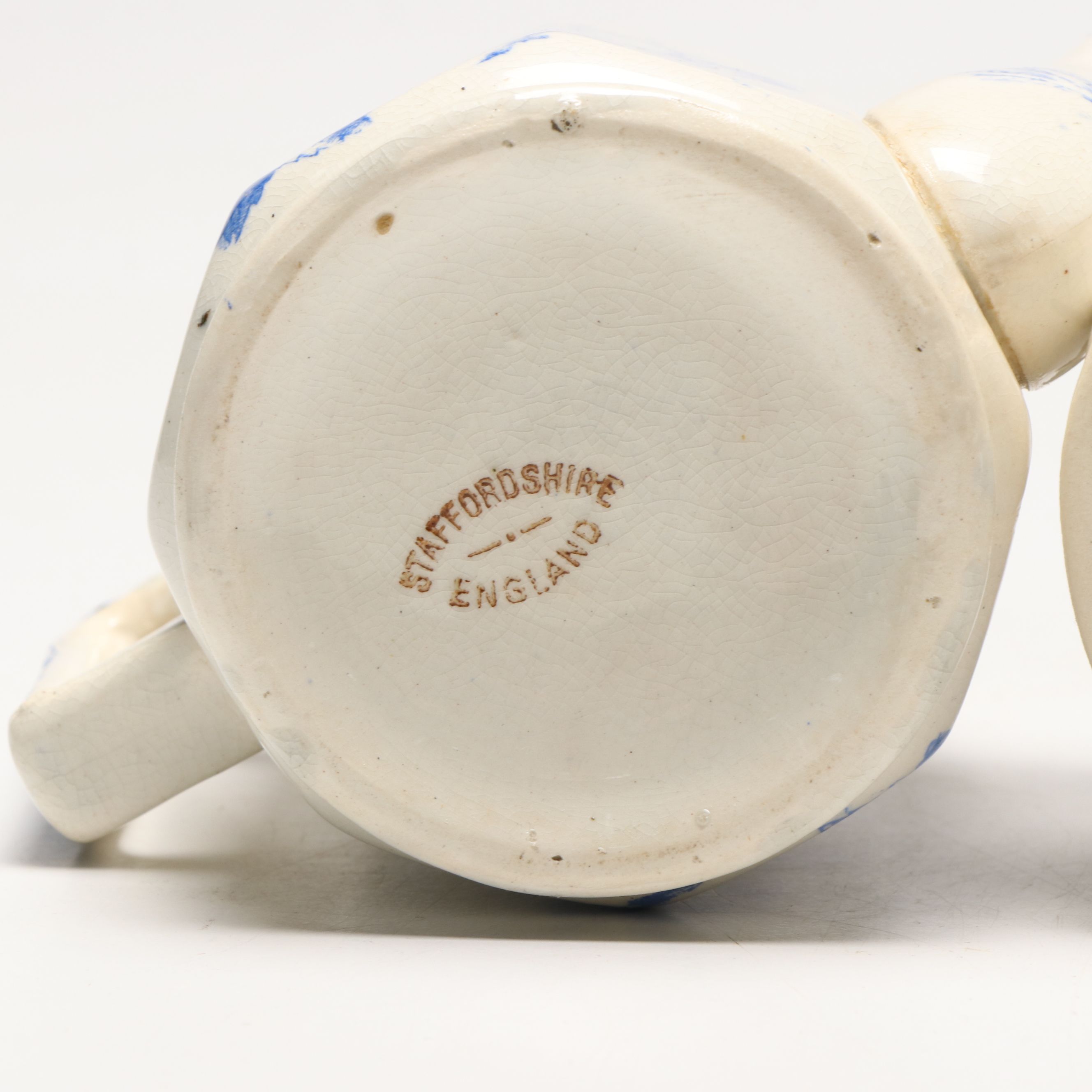 Staffordshire Child's Tea Set with Canister Set and Flatware