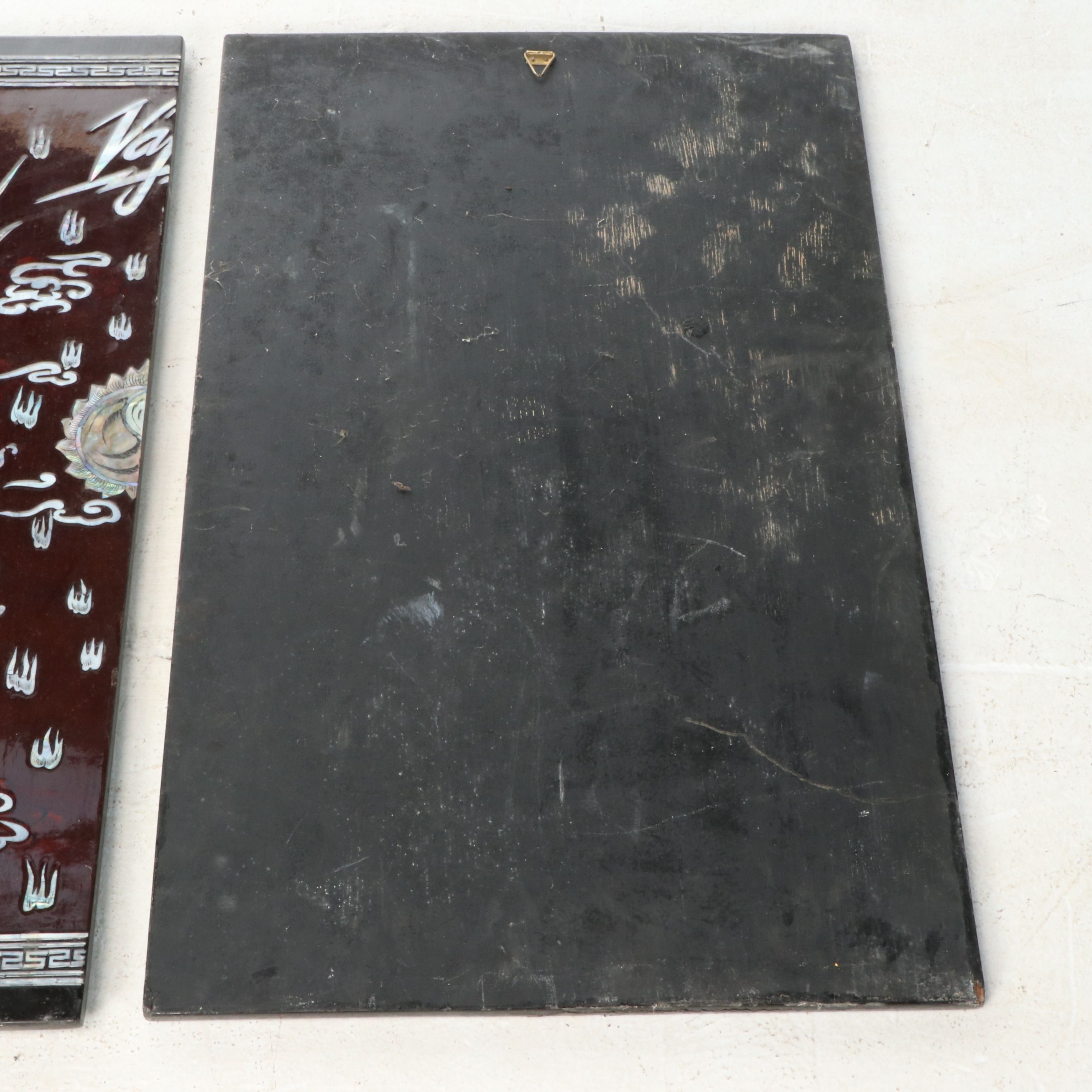 Vajra Trading Co. Mother-of-Pearl-Inlaid Diptych with Chinese Dragons