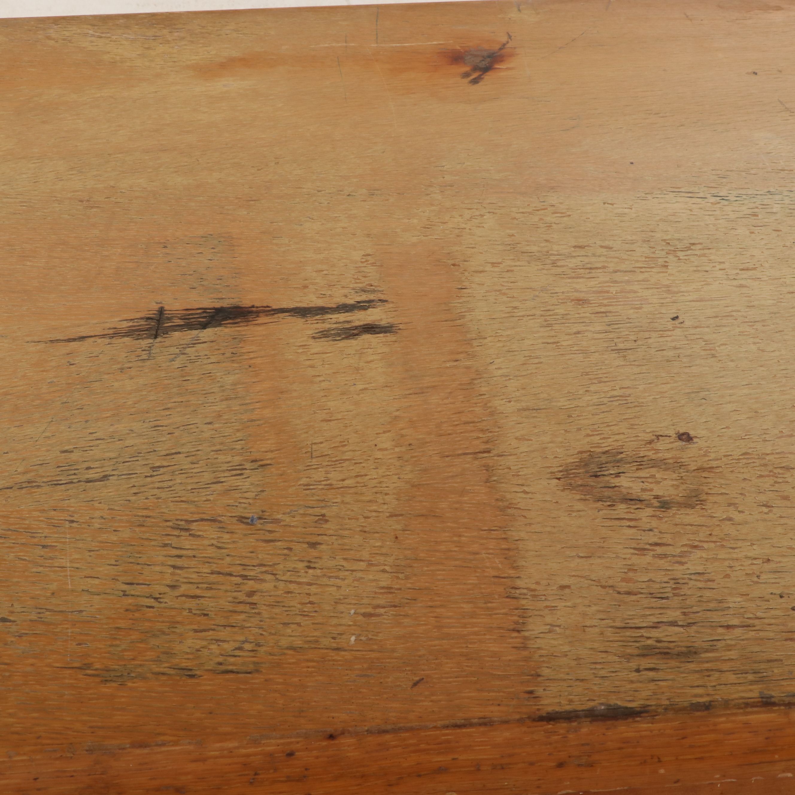 Mid Century Modern Wooden Library Table, Mid-20th Century