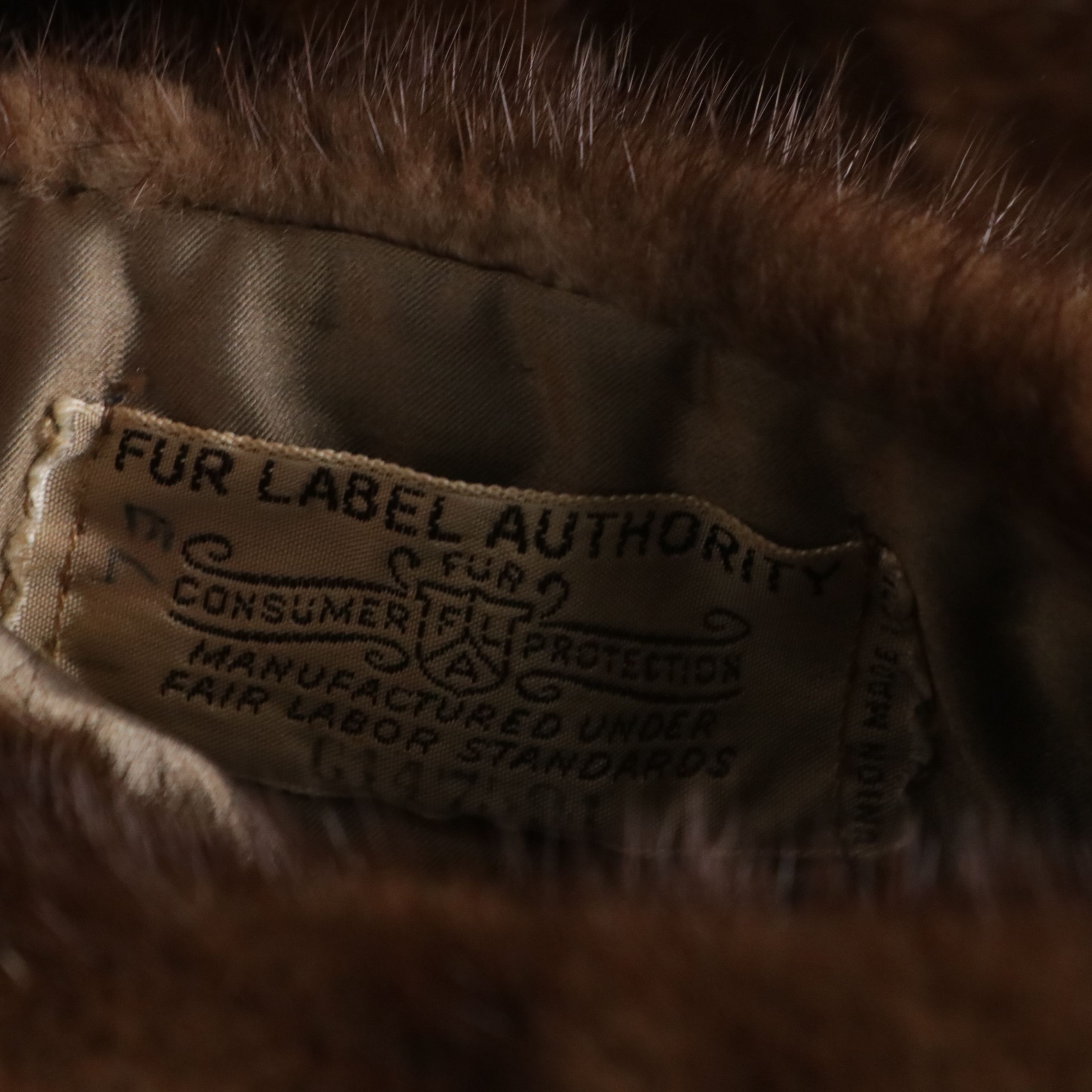 Mink Fur Stole from Gidding's, Cincinnati, Vintage
