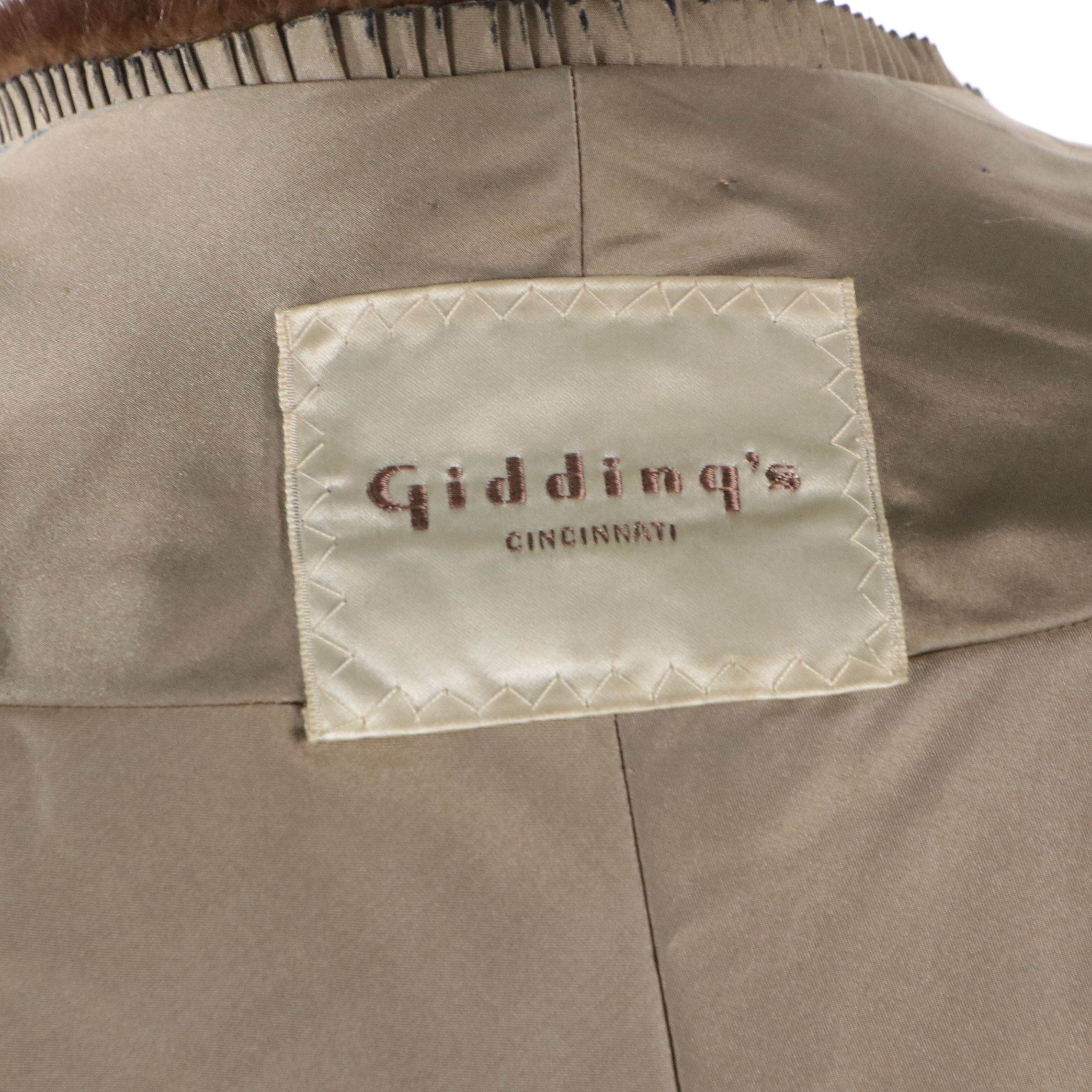 Mink Fur Stole from Gidding's, Cincinnati, Vintage