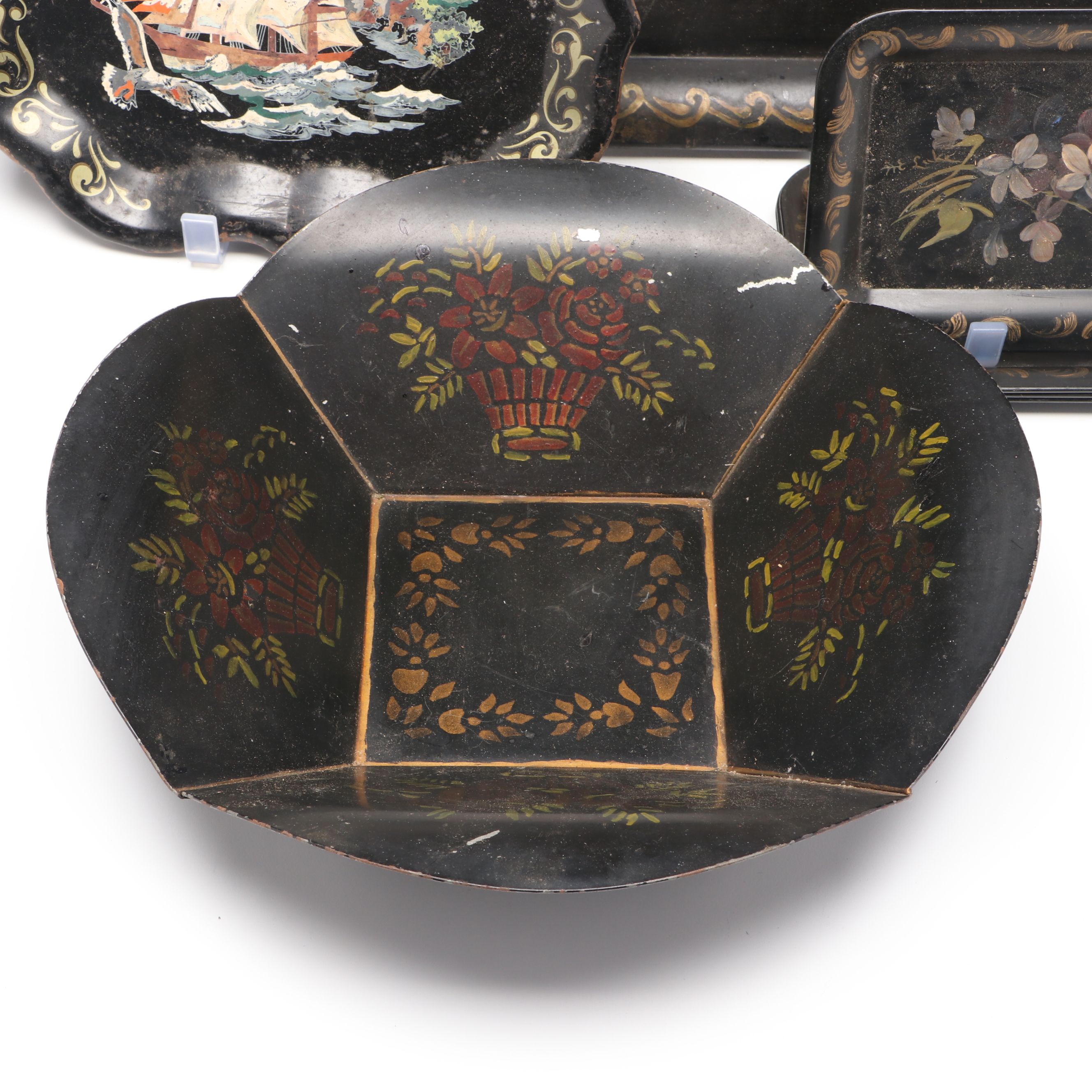 Victorian Style Toleware Trays and Decor
