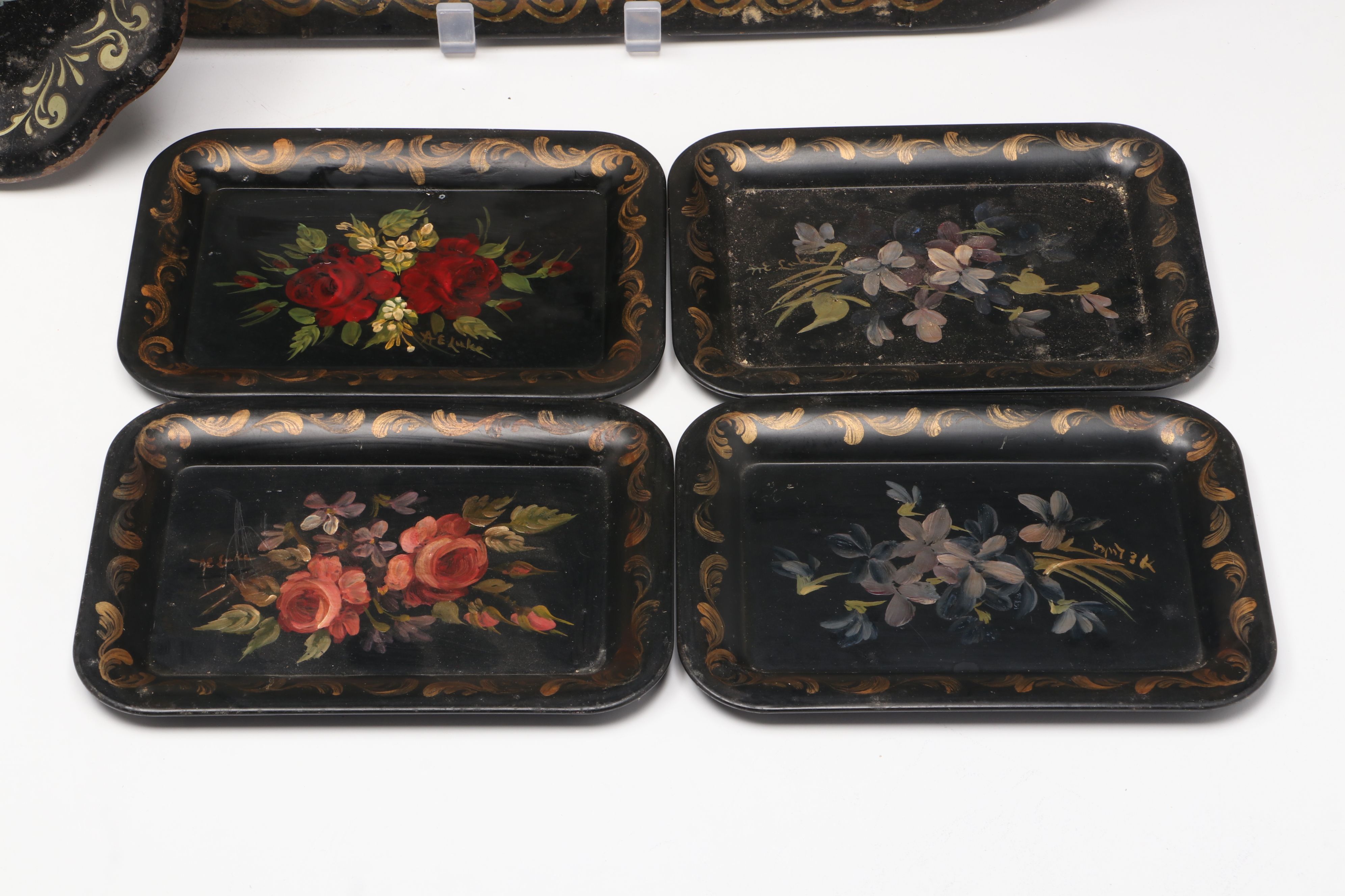 Victorian Style Toleware Trays and Decor