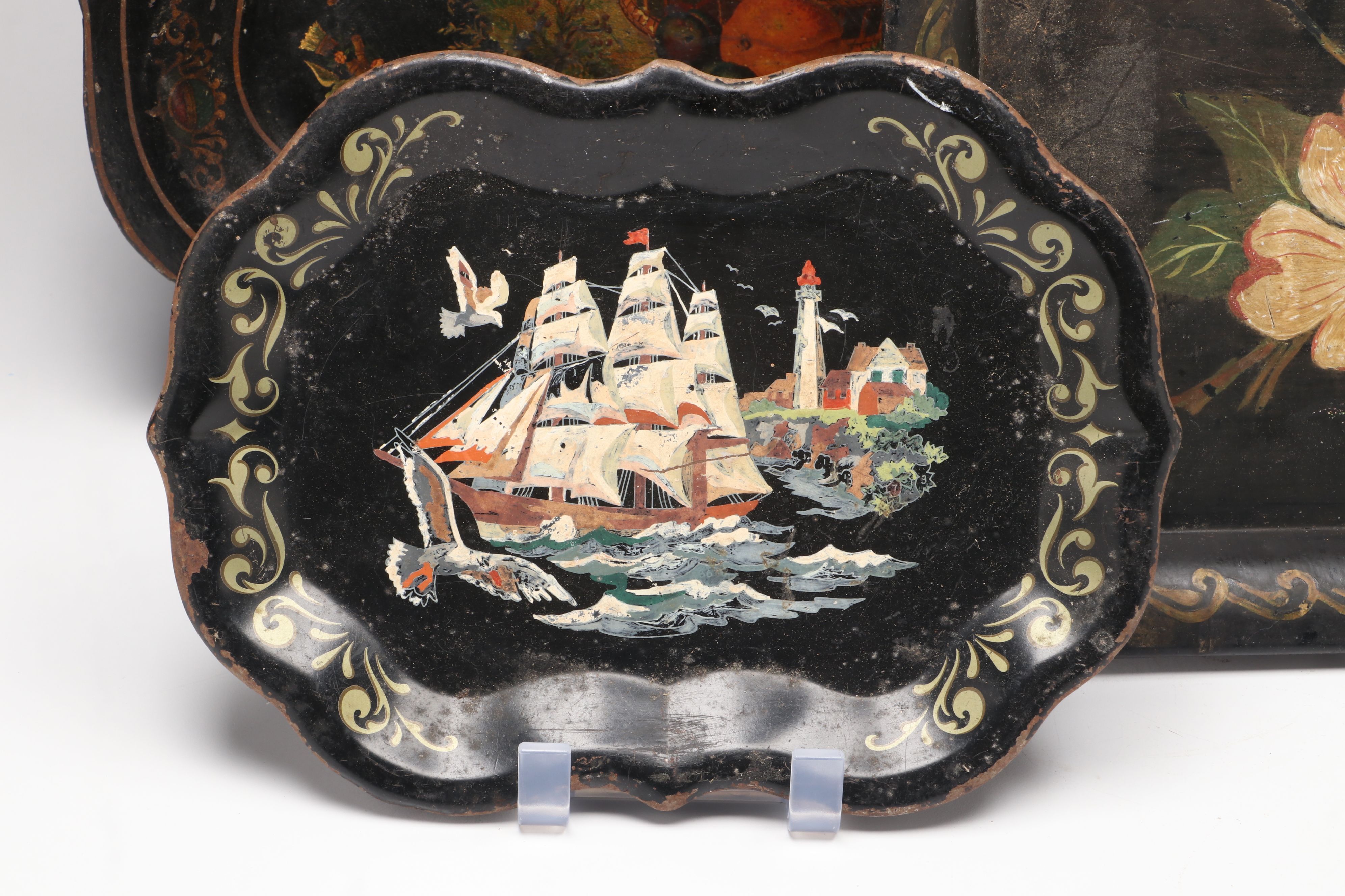 Victorian Style Toleware Trays and Decor