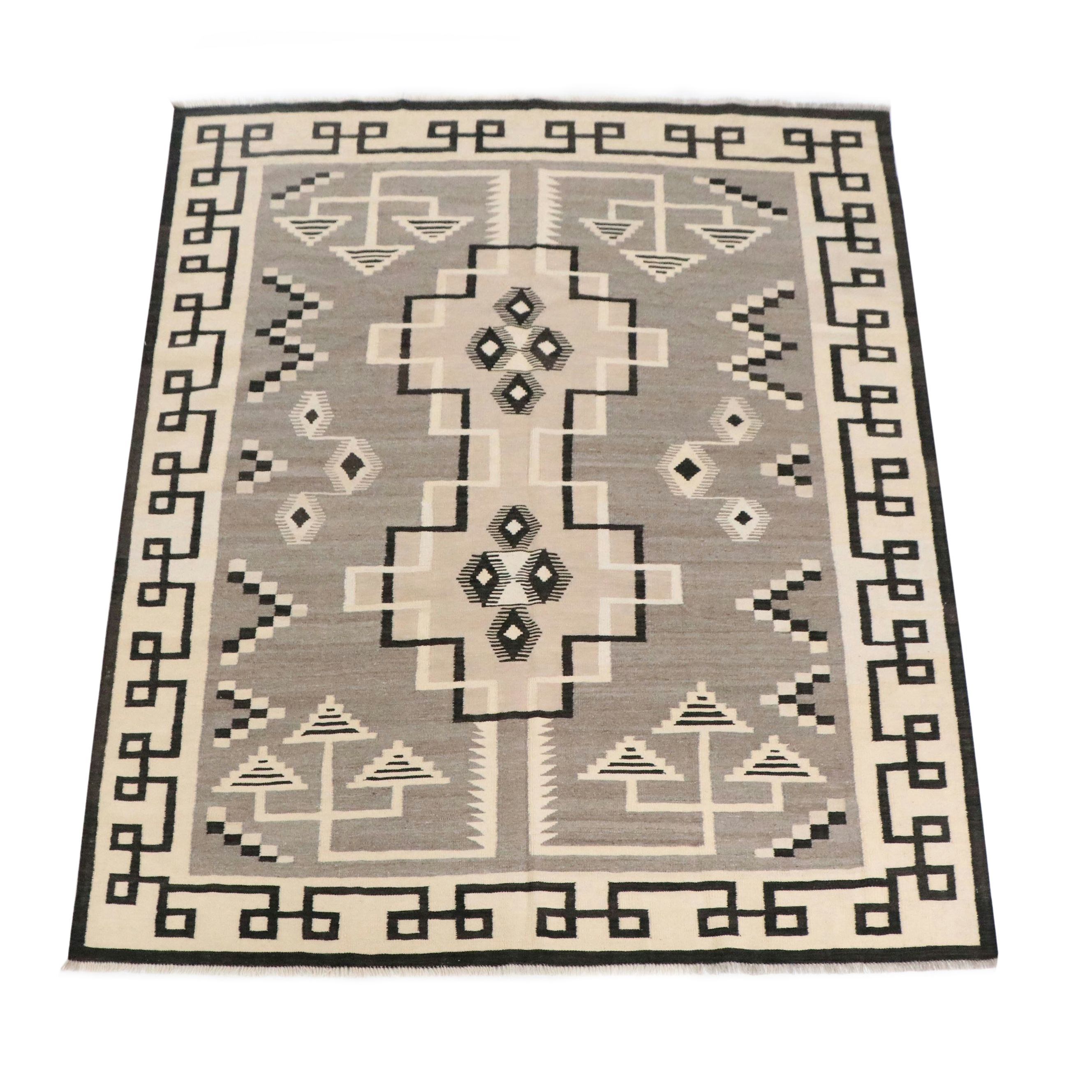 8'4 x 10' Handwoven Pakistani Contemporary Southwestern Style Area Rug