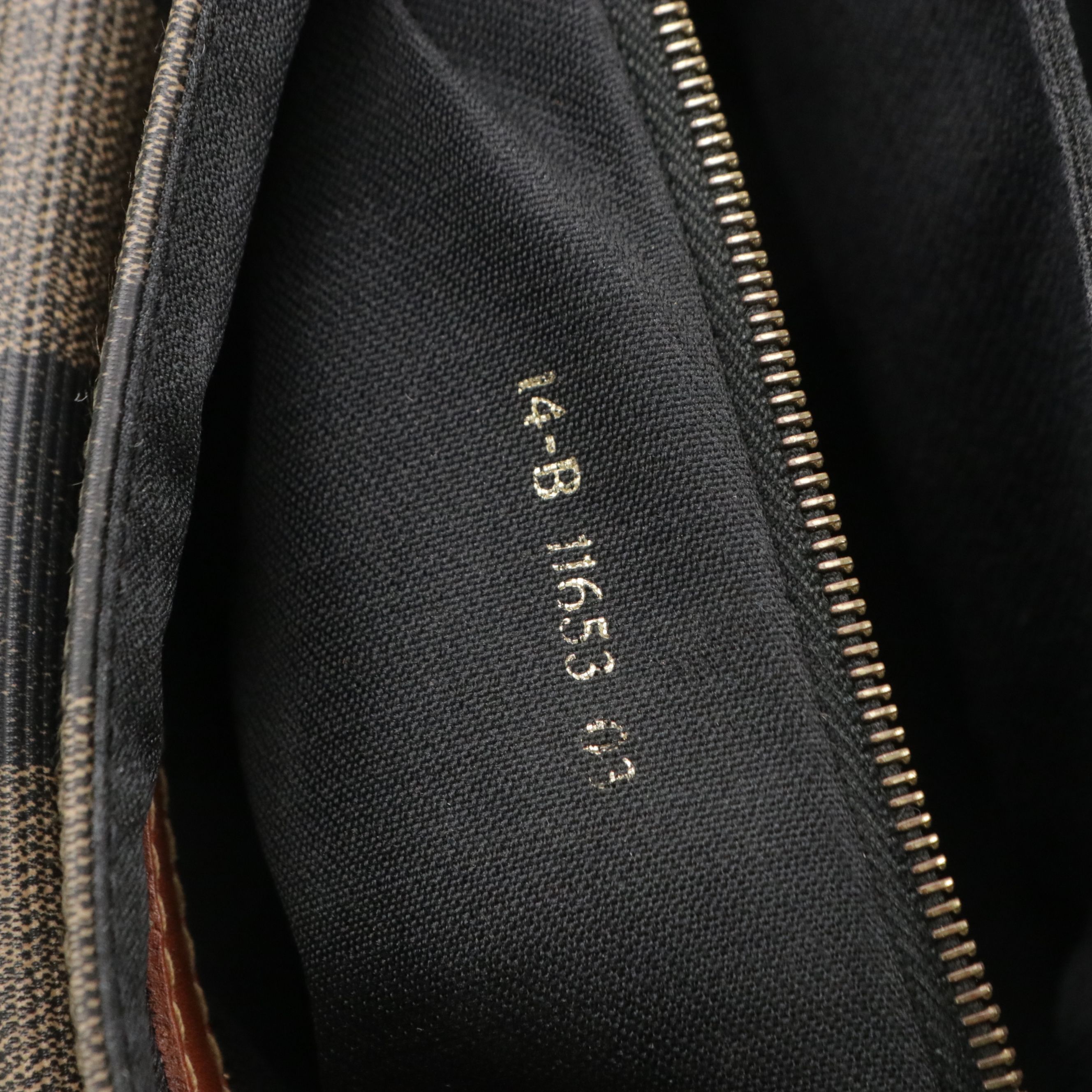 Fendi Two-Way Flap Satchel in Pequin Stripe Coated Canvas