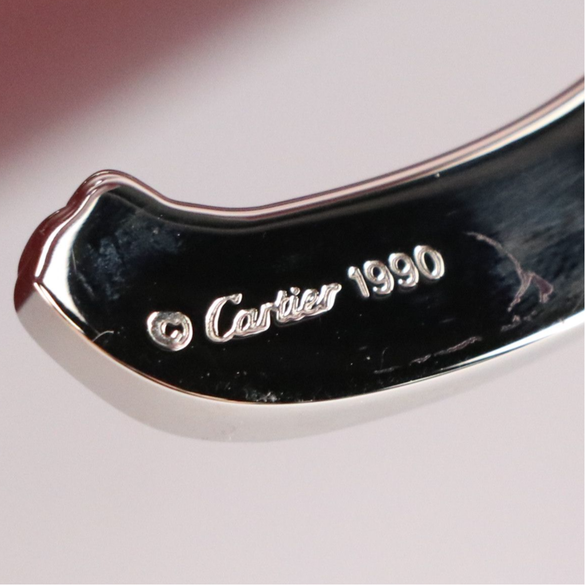 Cartier Panthère de Cartier Top Handle Bag in Glazed Calfskin Leather, Vintage