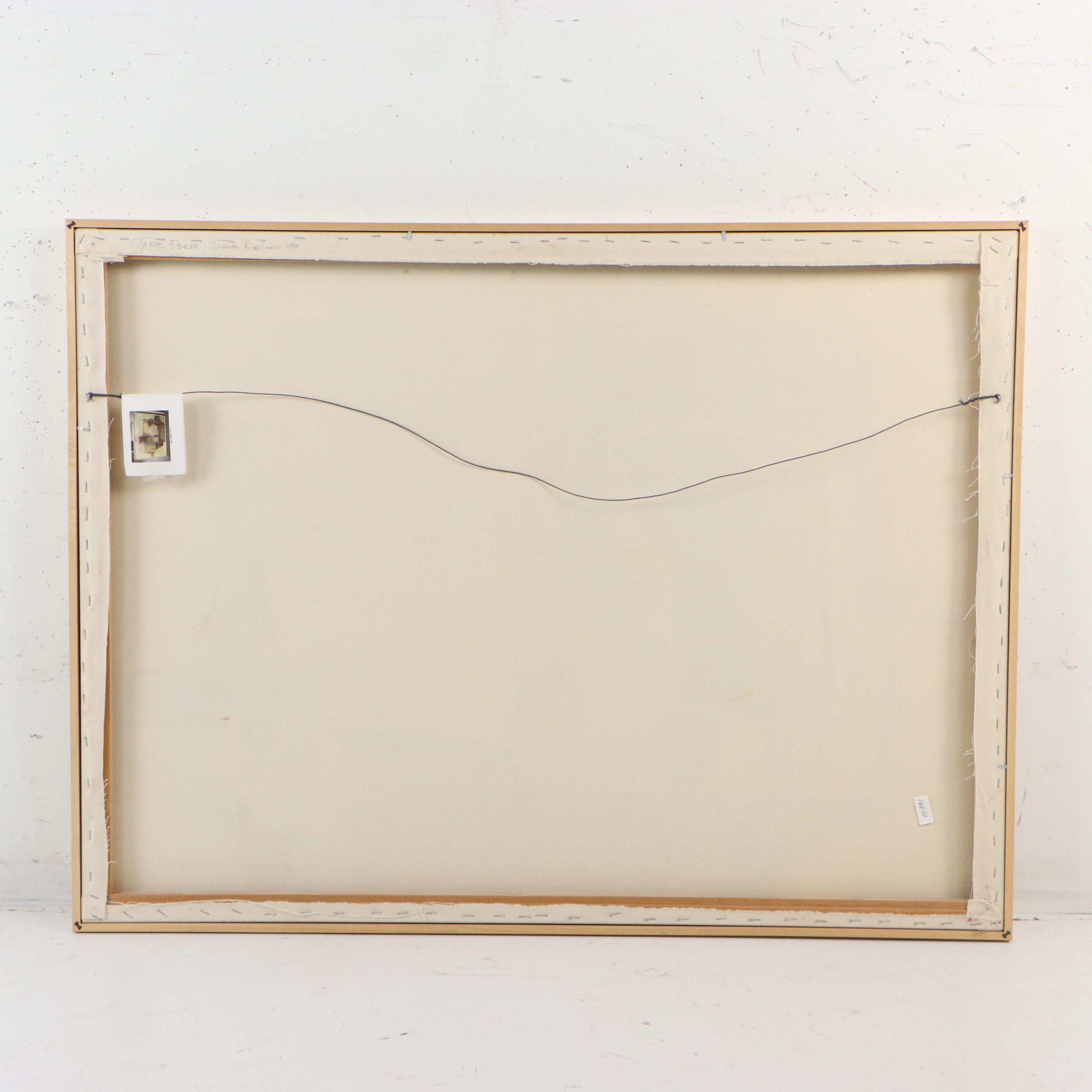 Abstract Mixed Media Painting, Circa Late 20th Century