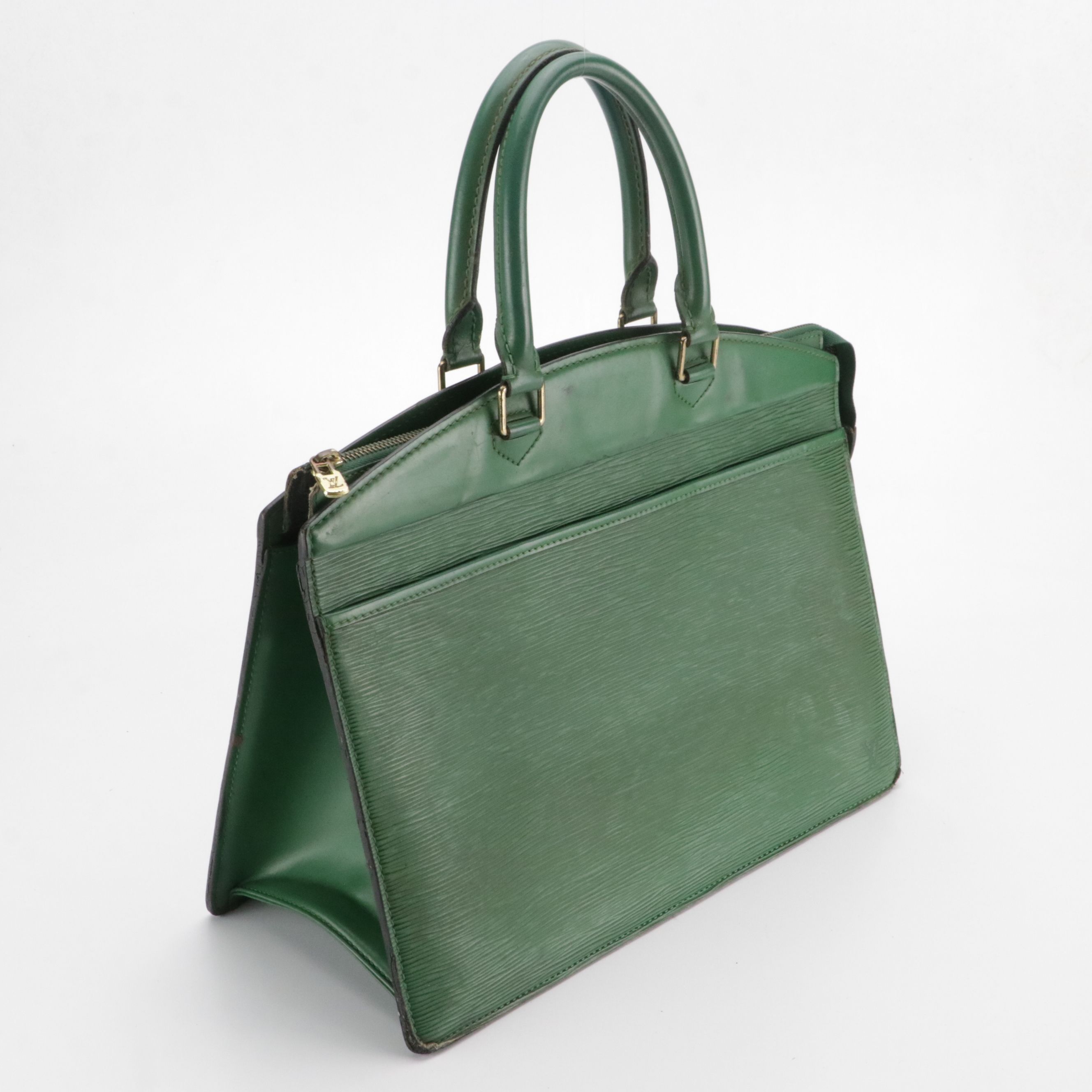 Louis Vuitton Riviera Handbag in Borneo Green Epi and Smooth Leather