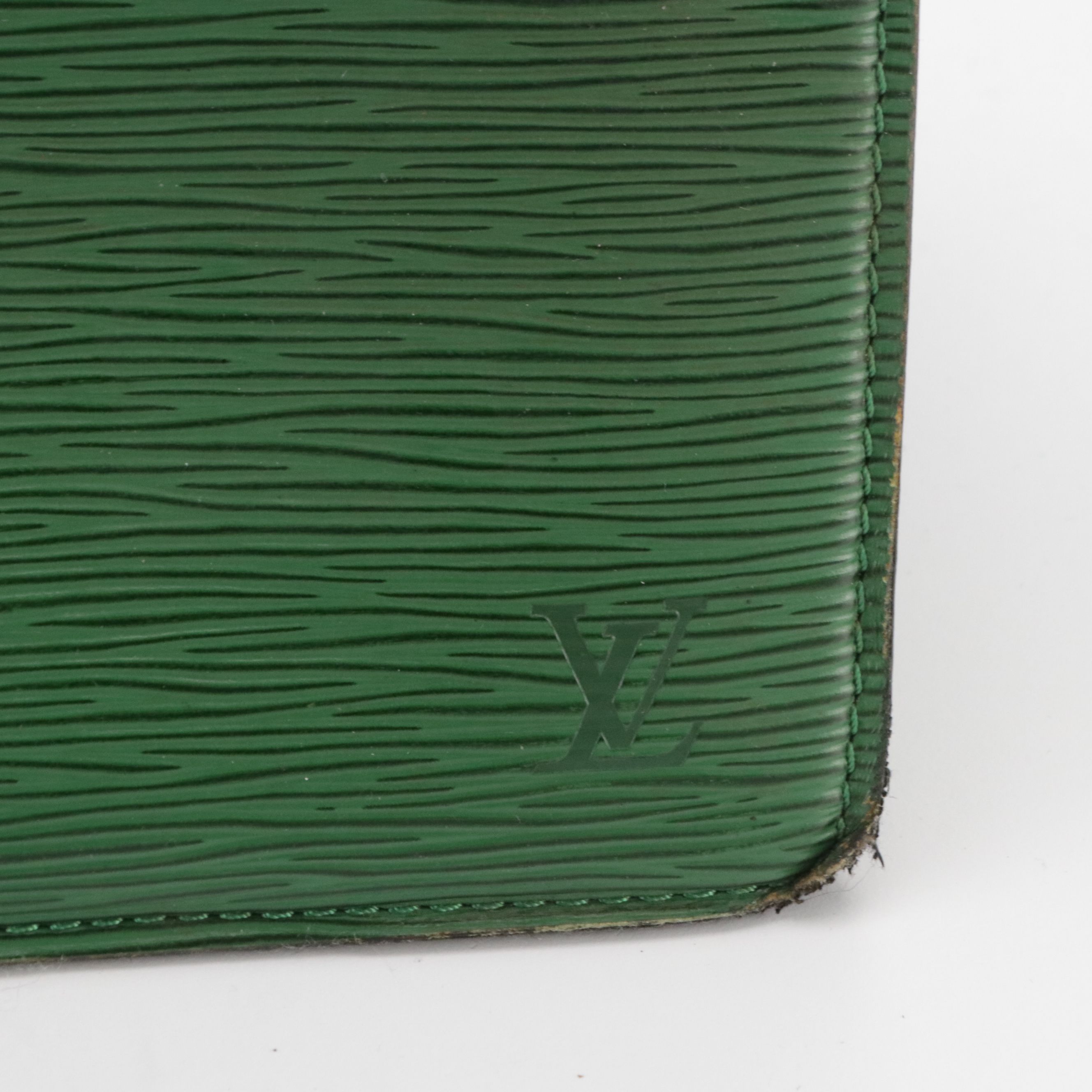 Louis Vuitton Riviera Handbag in Borneo Green Epi and Smooth Leather