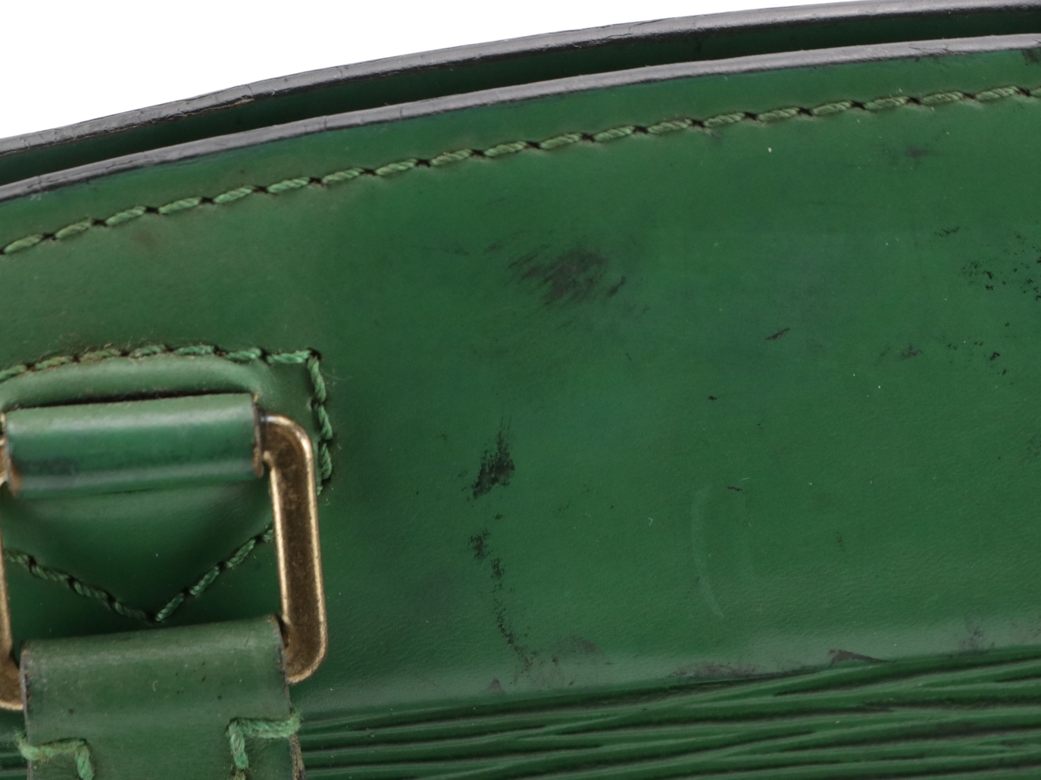 Louis Vuitton Riviera Handbag in Borneo Green Epi and Smooth Leather