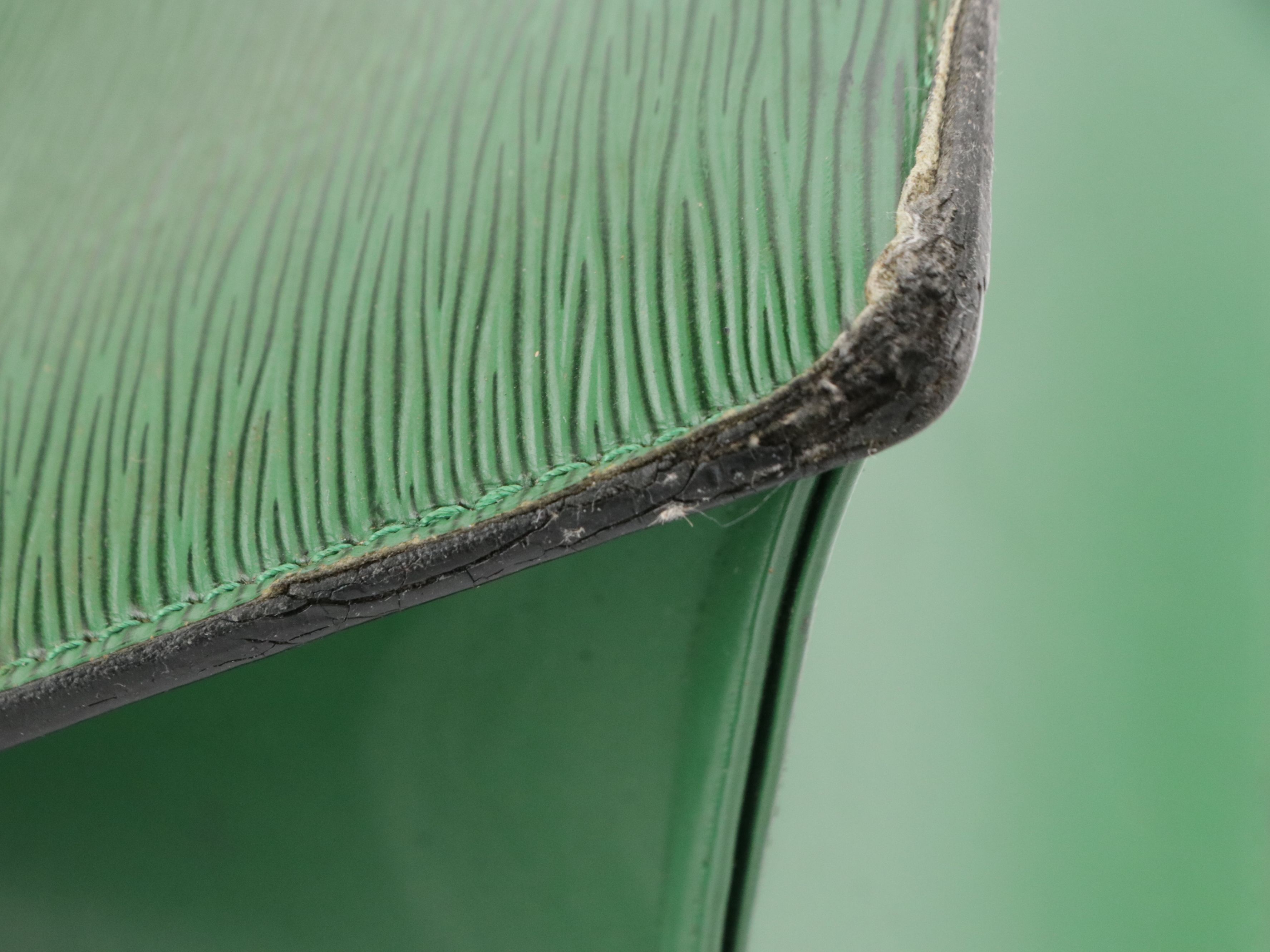 Louis Vuitton Riviera Handbag in Borneo Green Epi and Smooth Leather