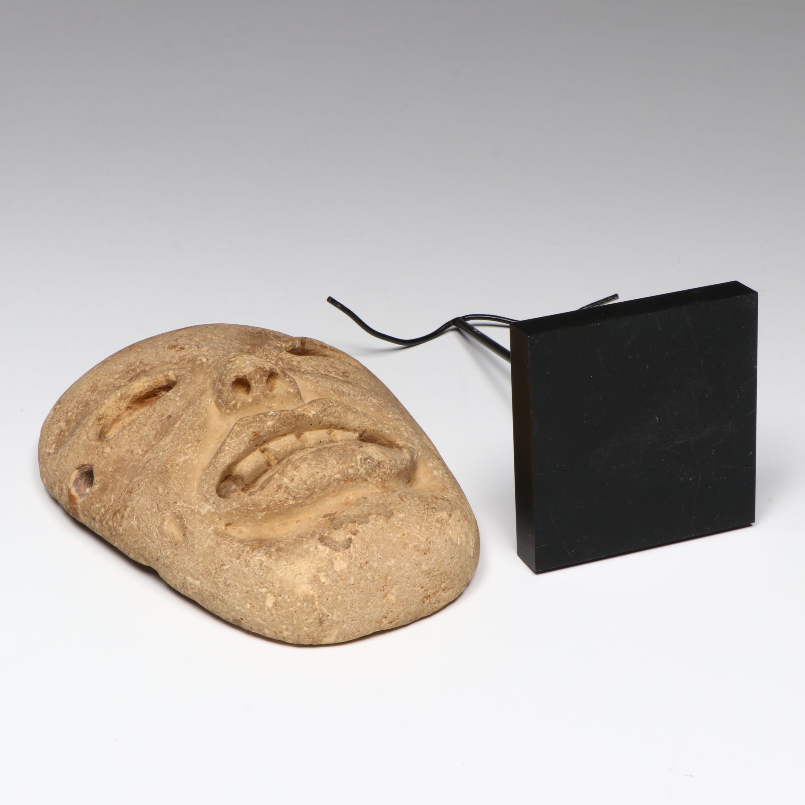 Pre-Columbian Veracruz Terracotta Mask, Circa 600–900 CE