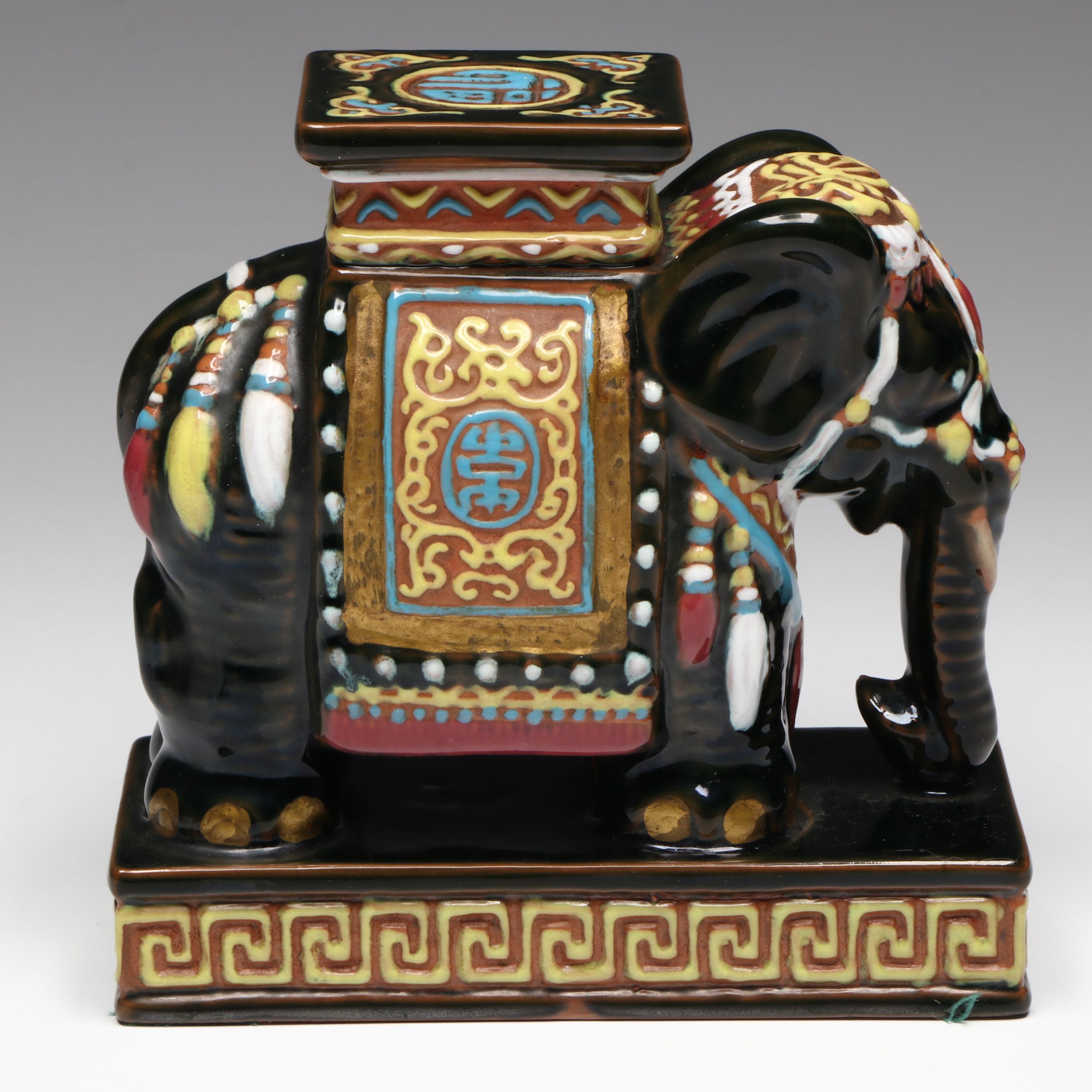Miniature Chinese Style Elephant-Shaped Garden Stool