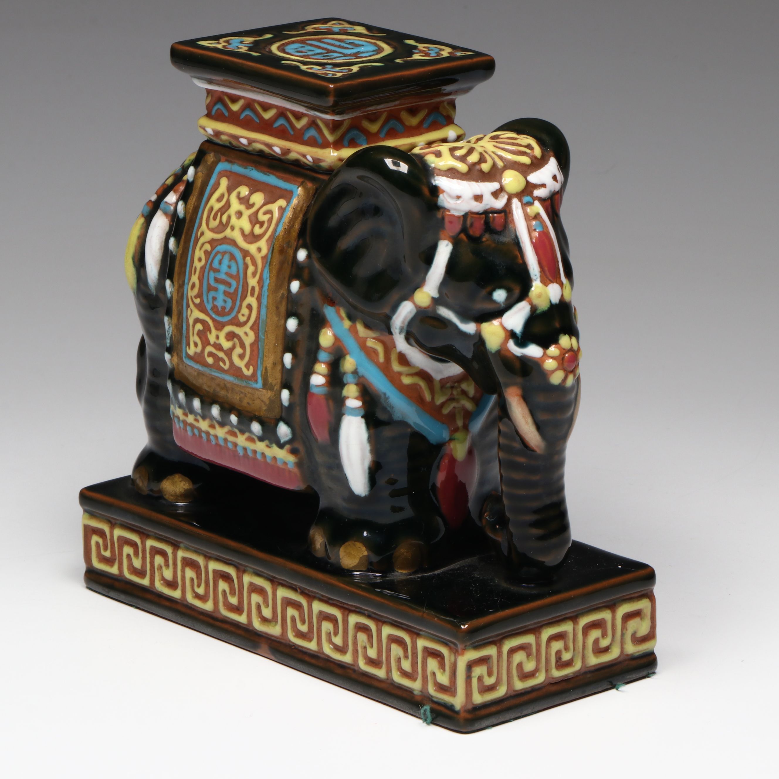 Miniature Chinese Style Elephant-Shaped Garden Stool