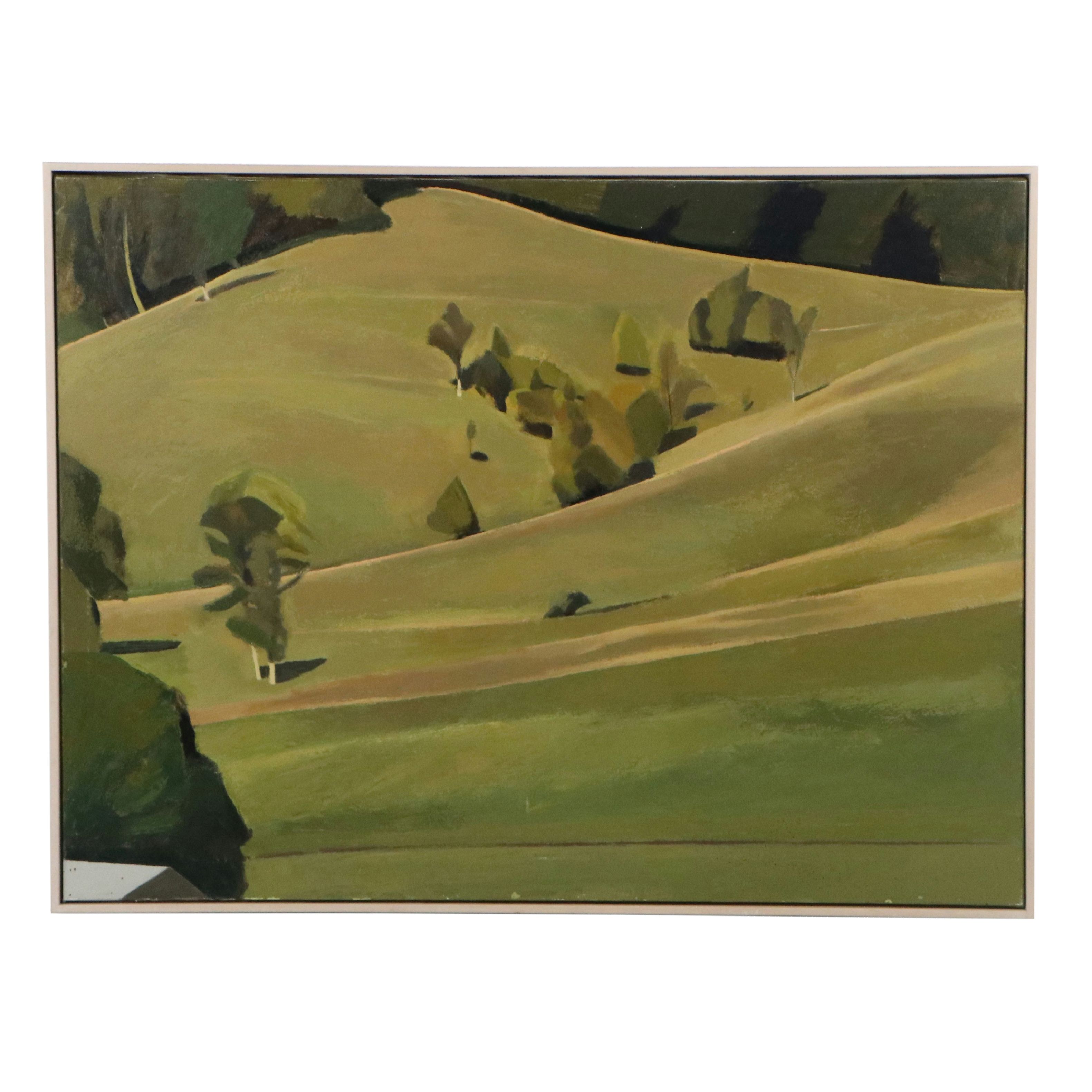 Robert Stuart Oil Painting "Foothills of Jump Mountain," 1997