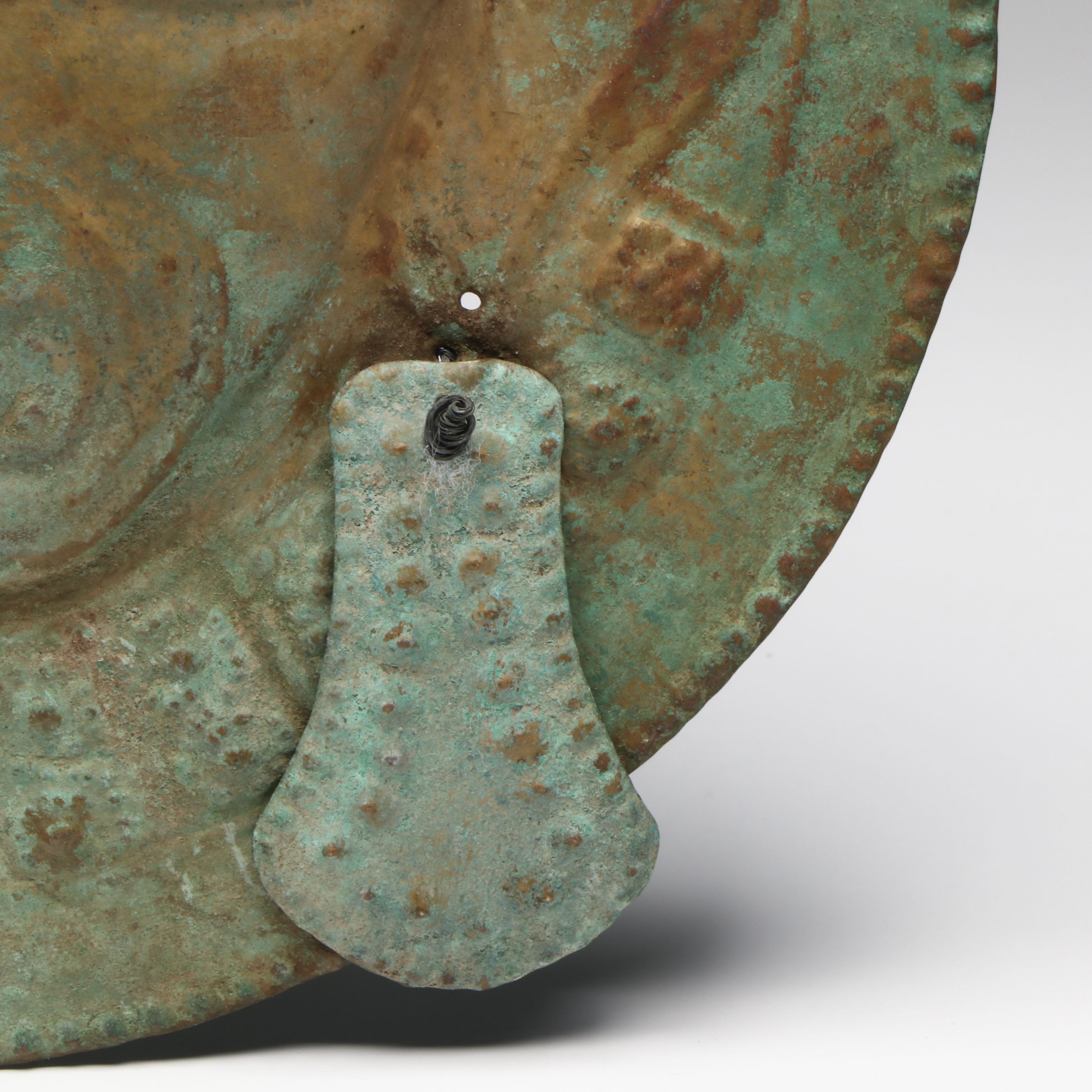Pre-Columbian Style Gilt Copper Mask