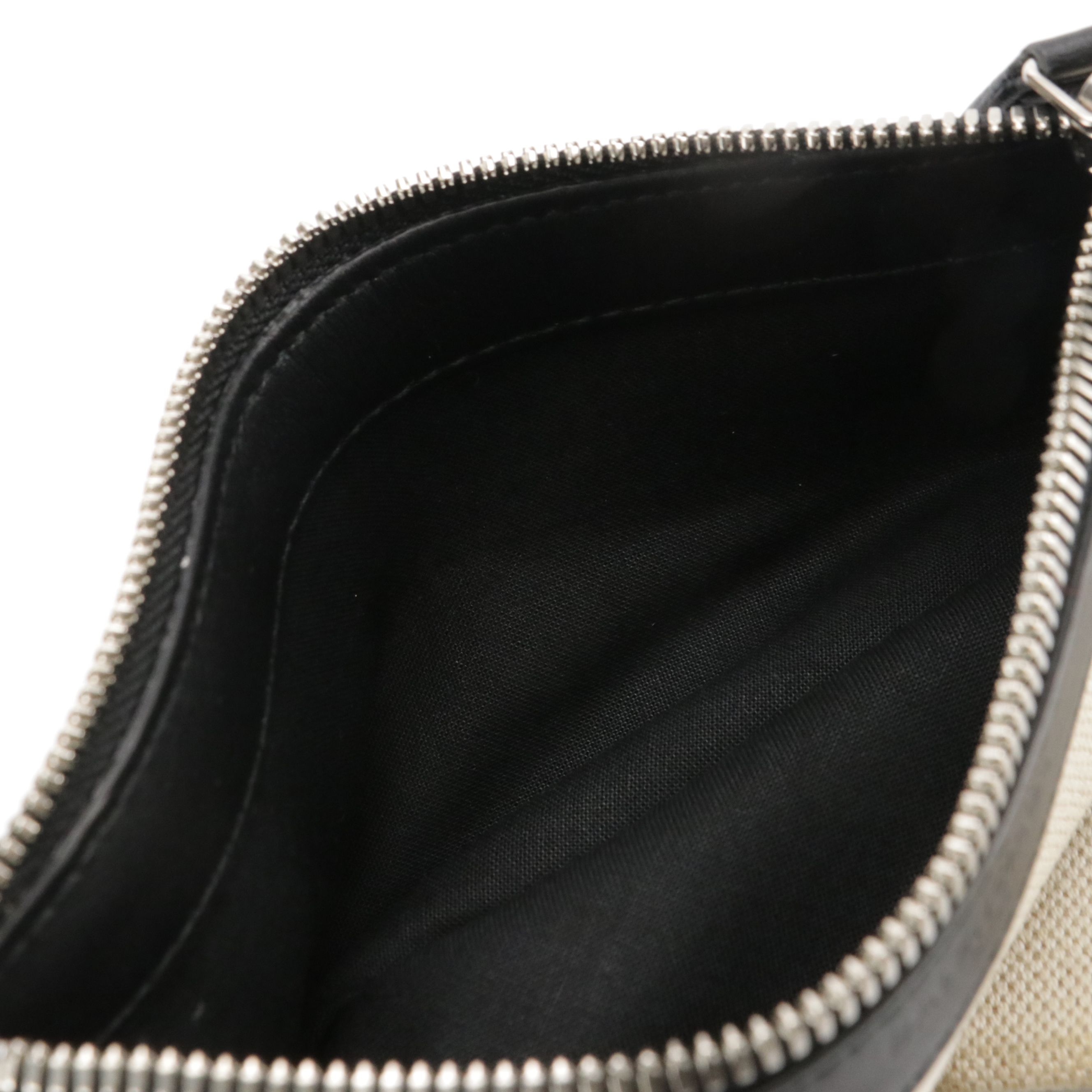 Balenciaga Small Cabas Tote Bag & Zip Pouch in Black and White Canvas & Leather