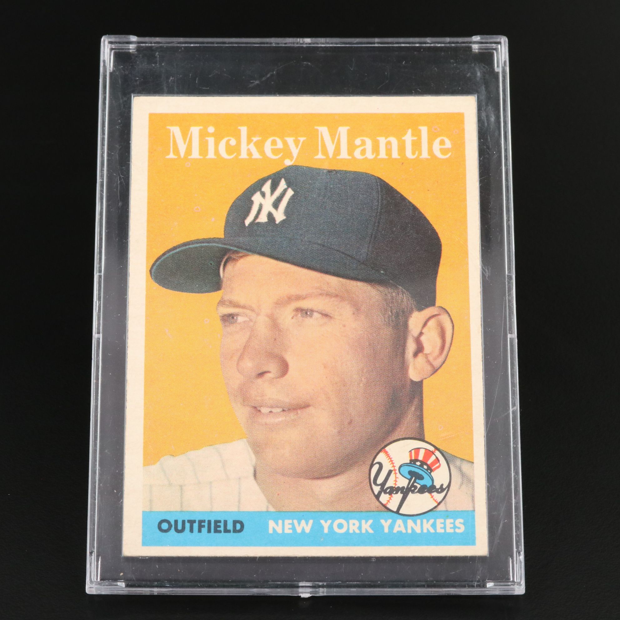 1958 Topps Mickey Mantle New York Yankees Baseball Card