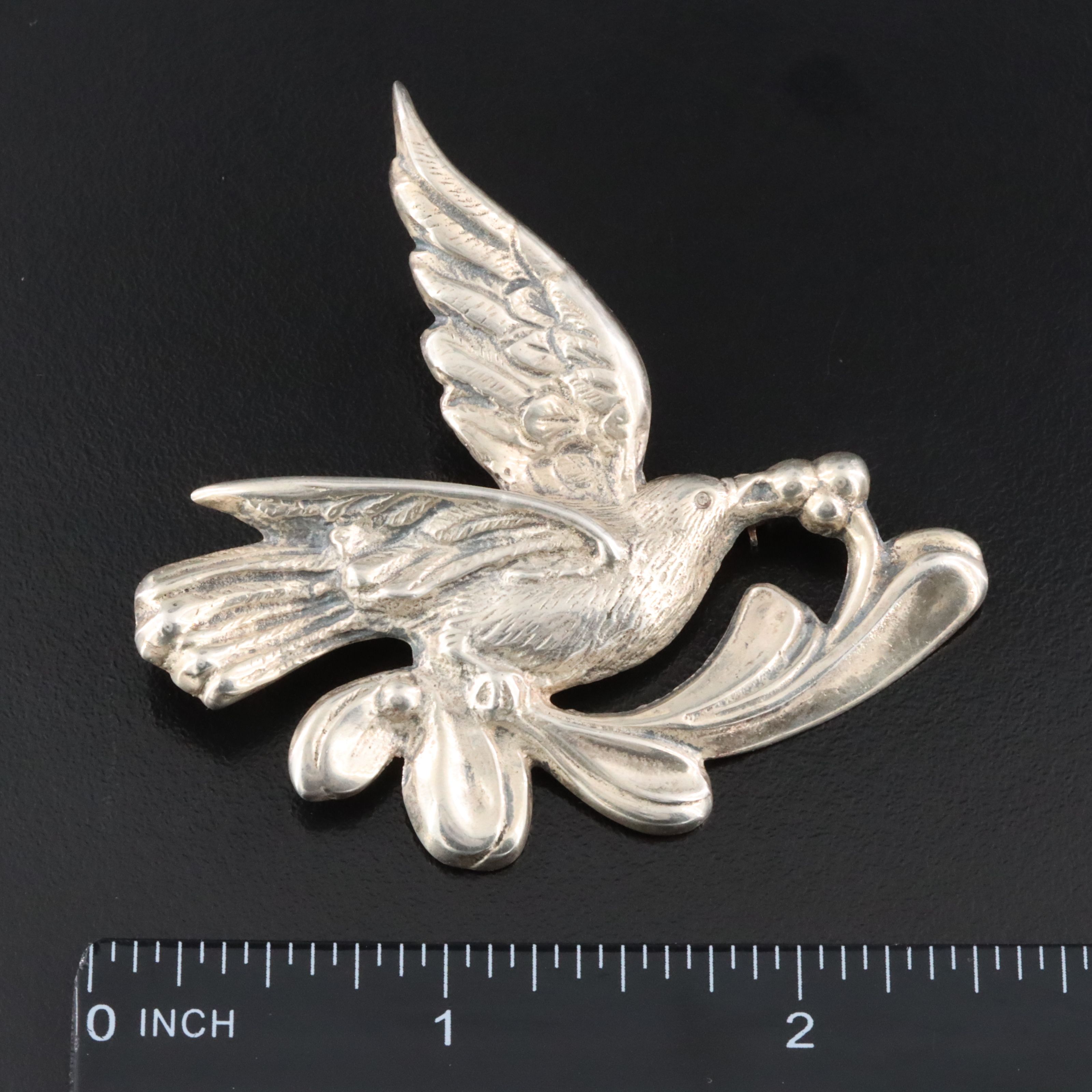 Carl Ruopoli for Black, Starr & Gorham Sterling Peace Dove Brooch